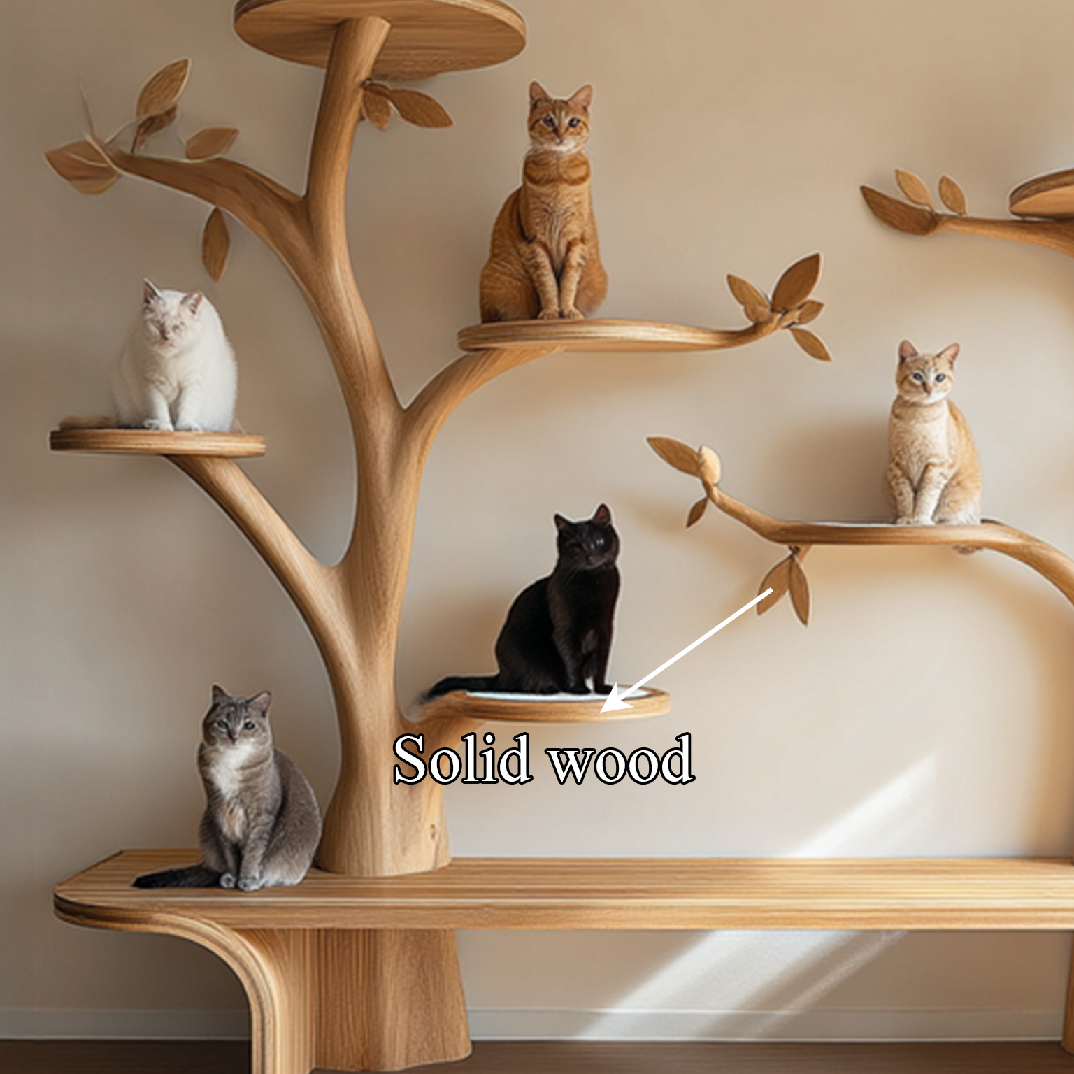 Rustic Tree Cat Tower Modern Living Room SINLSATT033