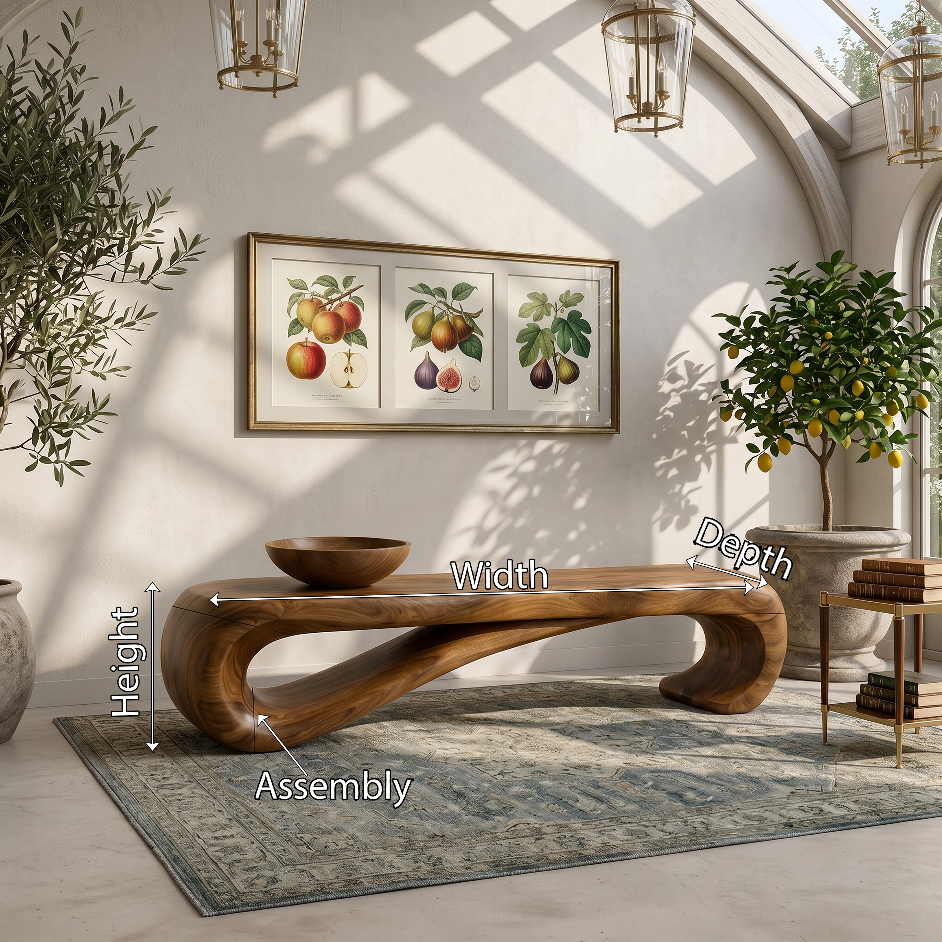 Rustic Wooden Bench Mountain Retreat SILDTTRBEN068