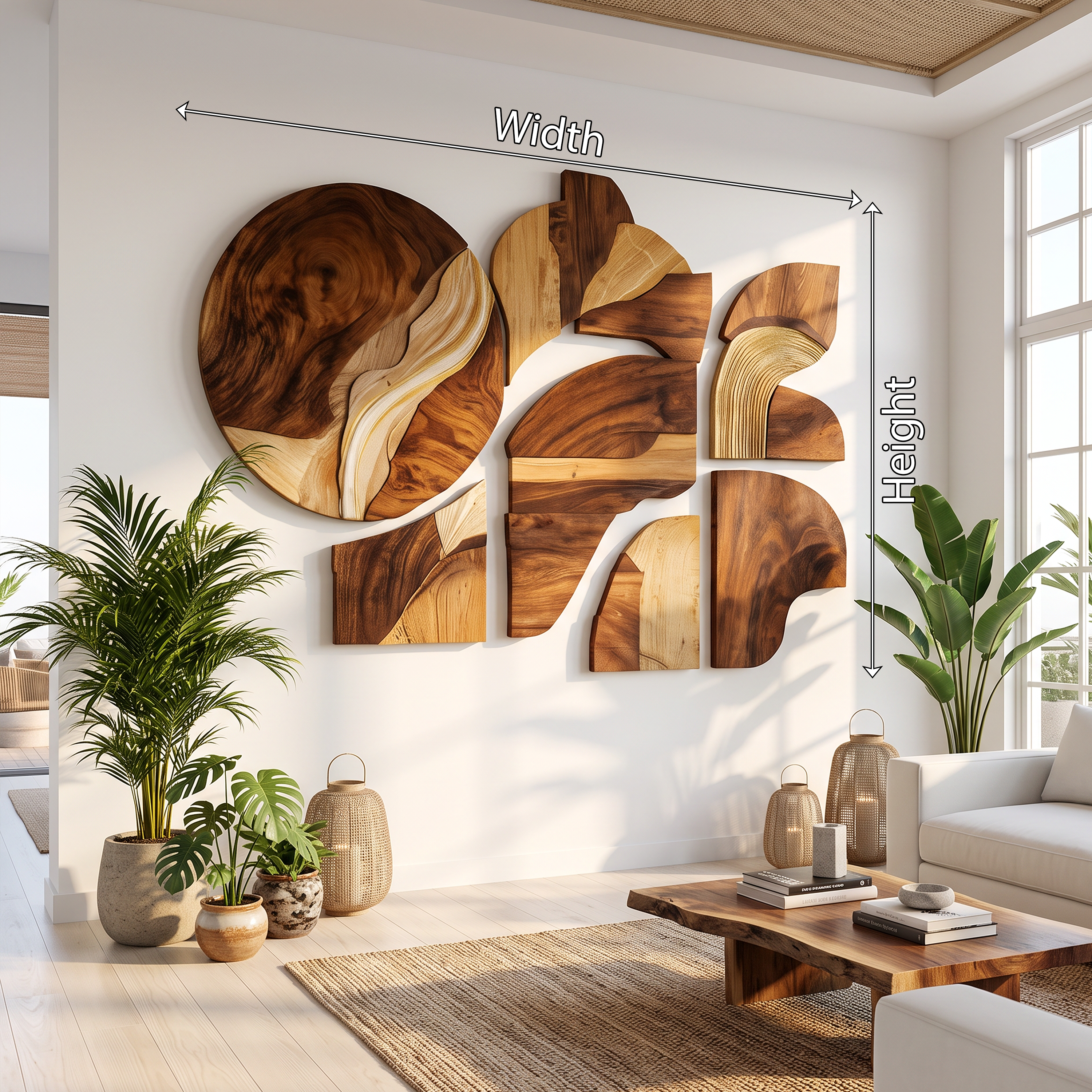 Farmhouse Wooden Wall Art Sculpture For Home Decor SILDTTRWA041