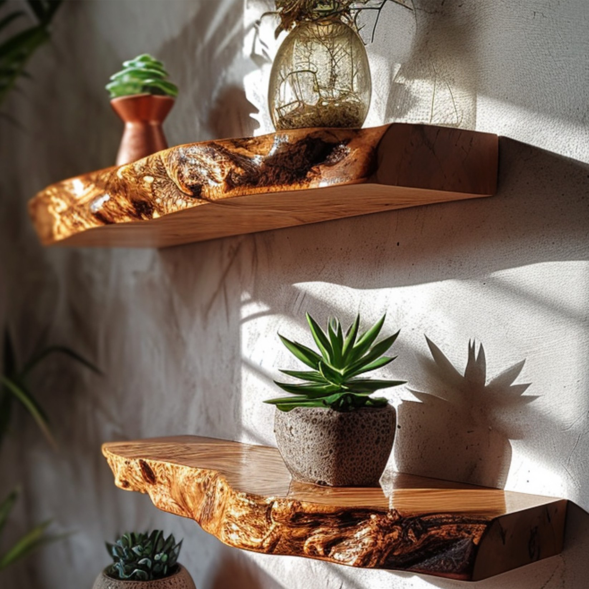 Floating Shelves Live Edge Shelf Decor SINLFL022