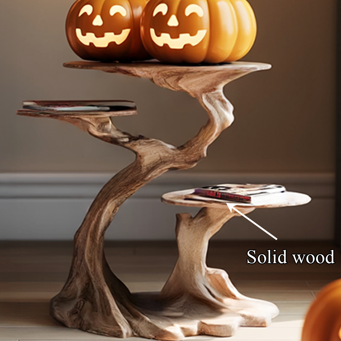 Rustic Branch End Table Bedroom Halloween SINLSAHW024