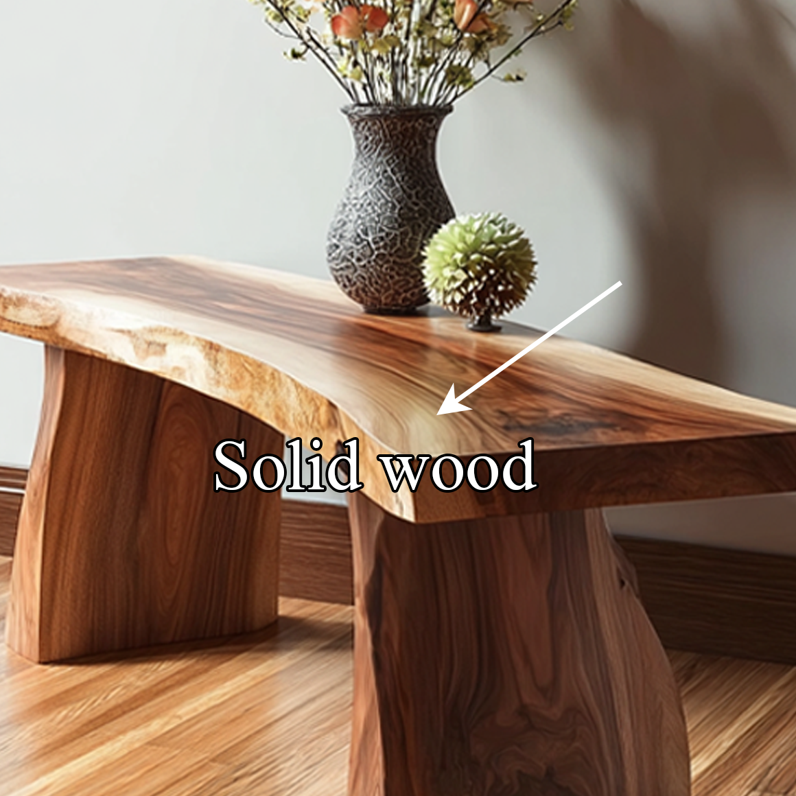 Rustic Live Edge Bench Entryway Living Room Furniture SINLSARS031