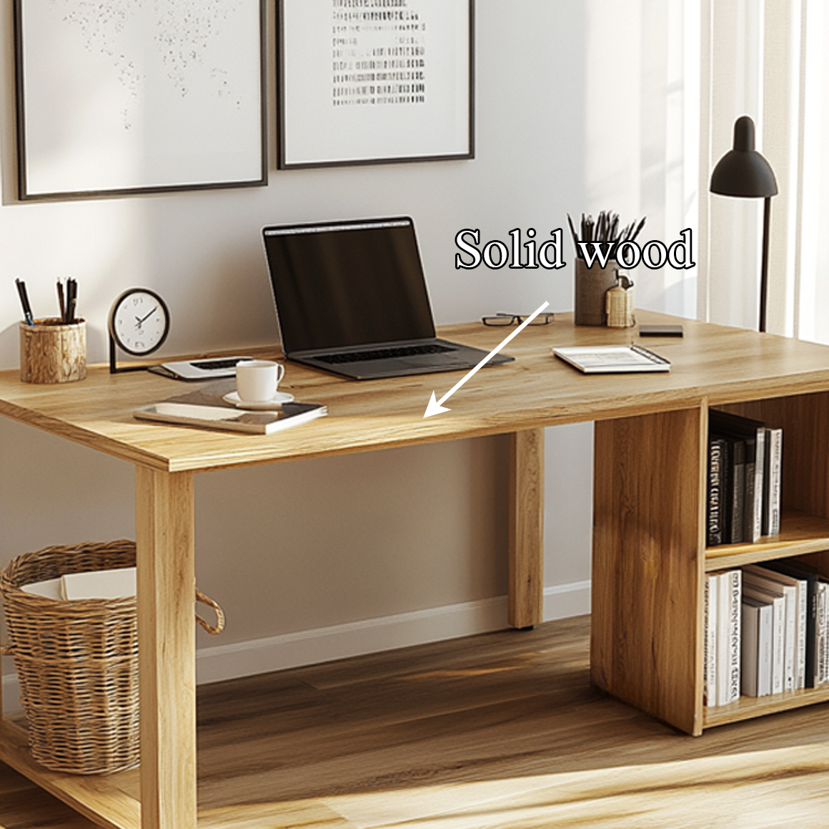 Scandinavian Minimal Work Desk For Home Office And Study Room SINLSADK049