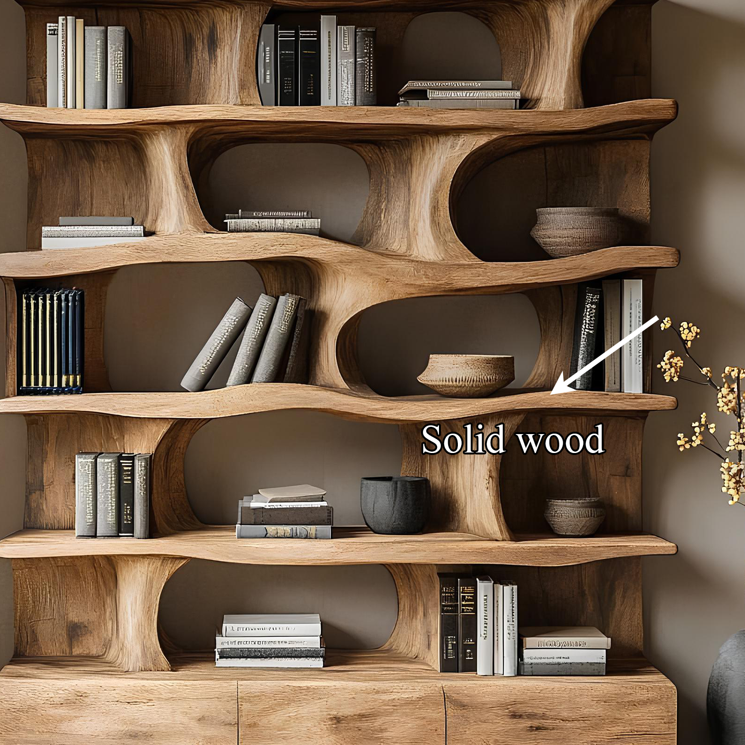 Modern Bookshelf Wall Storage Living Room SINLSASC004
