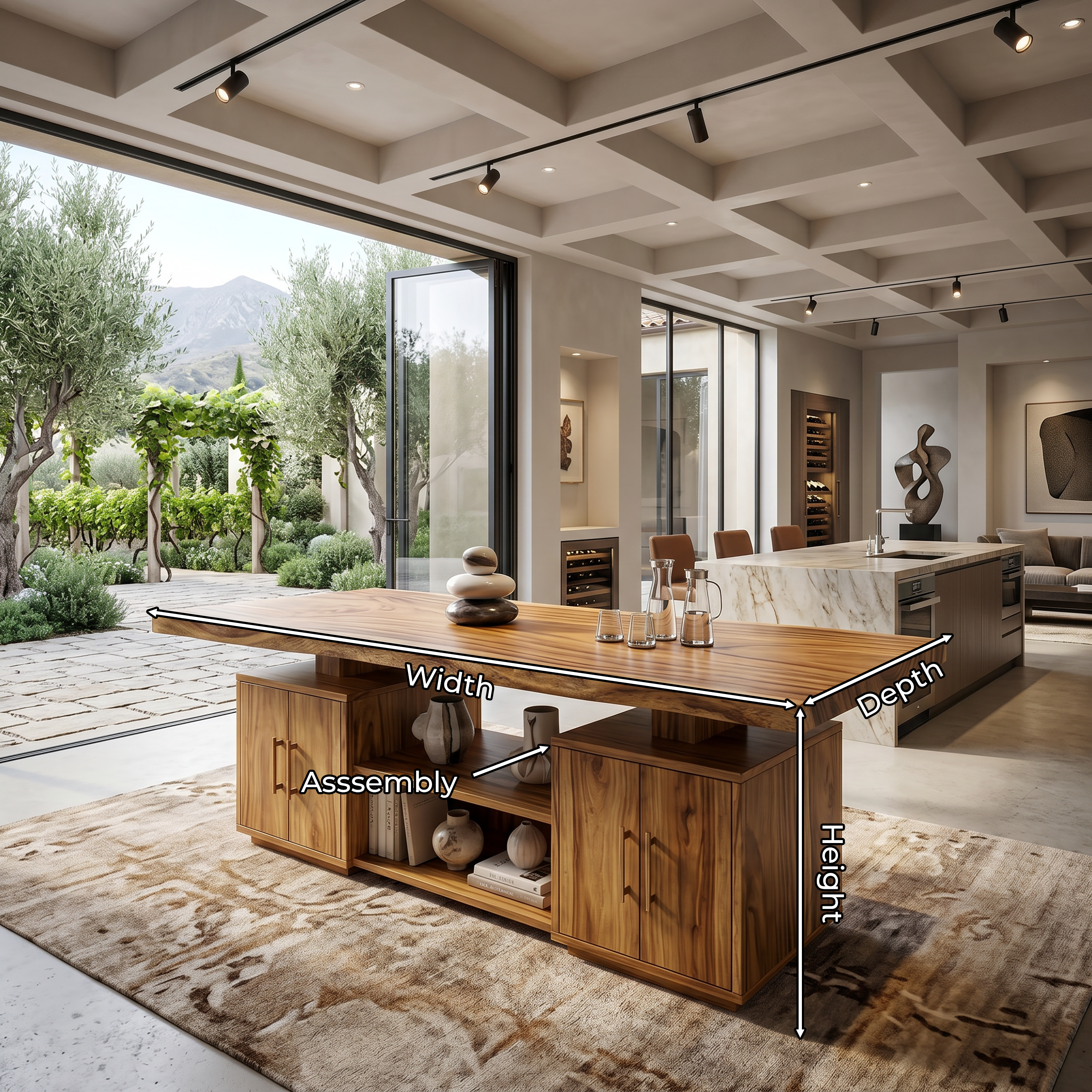 Cross Base Dinner Table For Bright Dining Room SILDTTRDN071