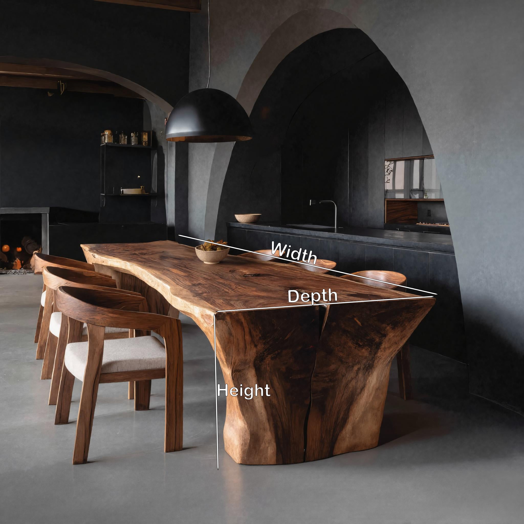 Wabi Sabi Handcrafted Dining Table For Dining Room RTTHHNDN037