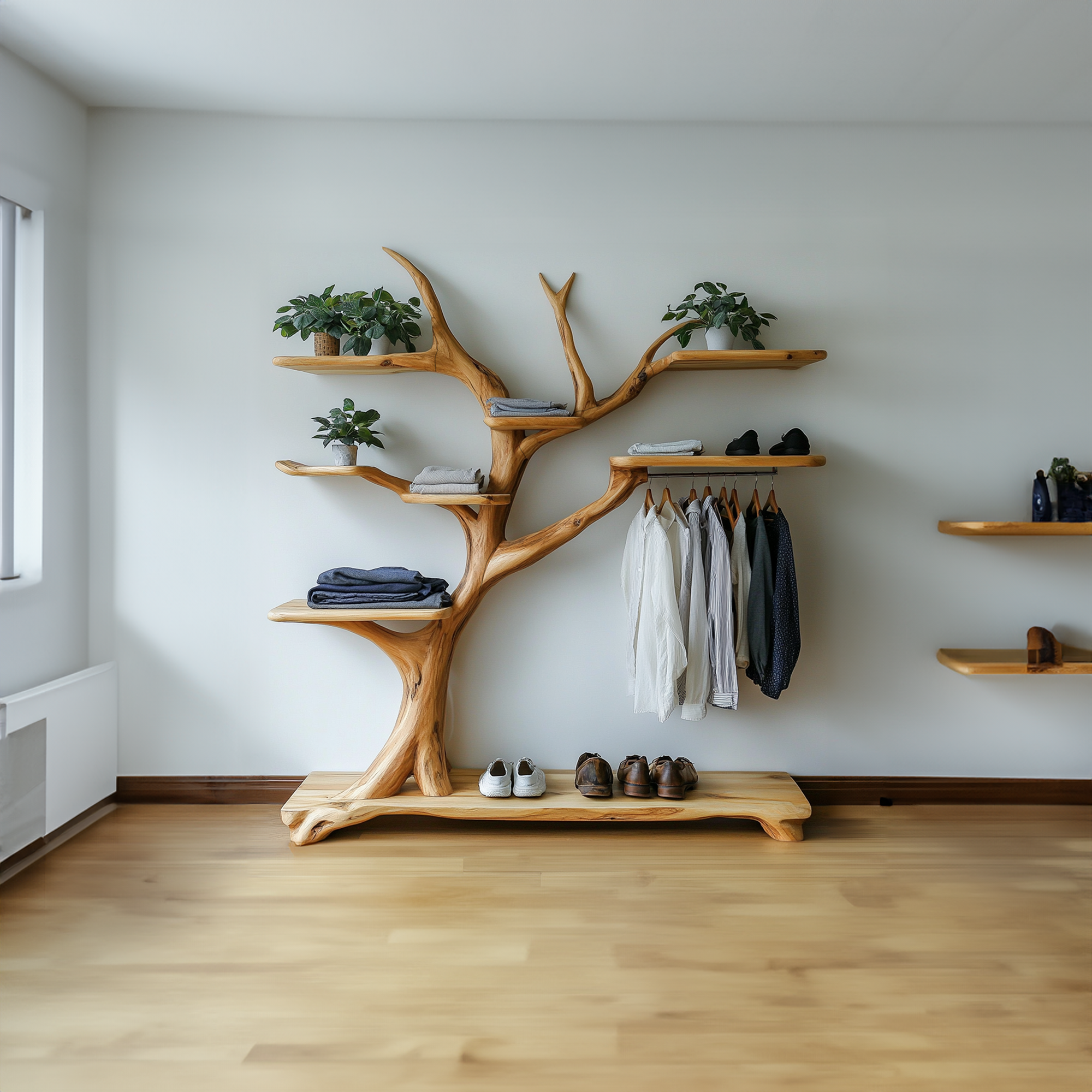 Modern Coat Rack Standing Wall Mounted Coat Rack Wall Decor SINLTB093