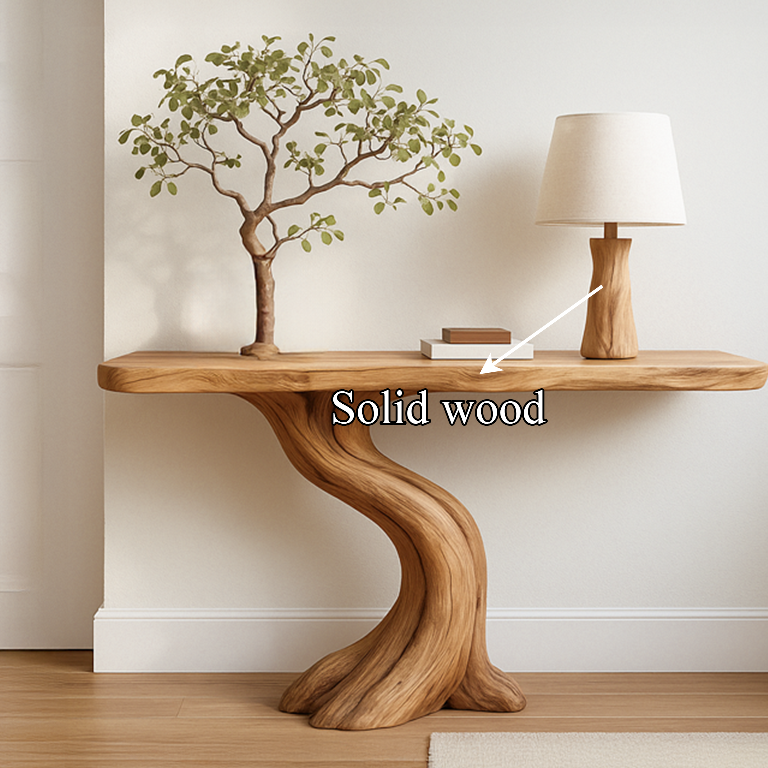 Rustic Tree Console Table Entryway Hall SINLSACS132