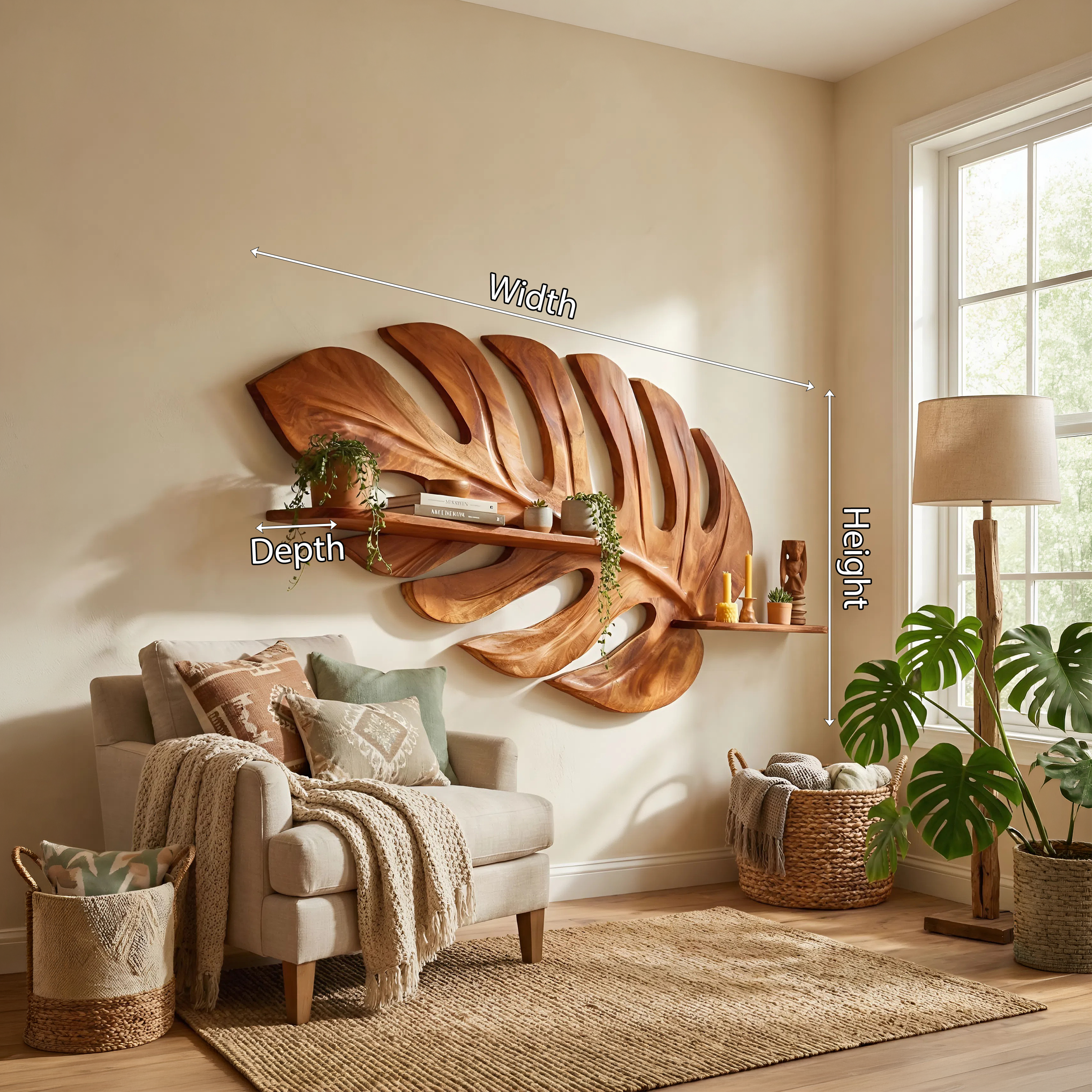 Modern Display Shelf For Home Wall Decor SILDTTNWMS054