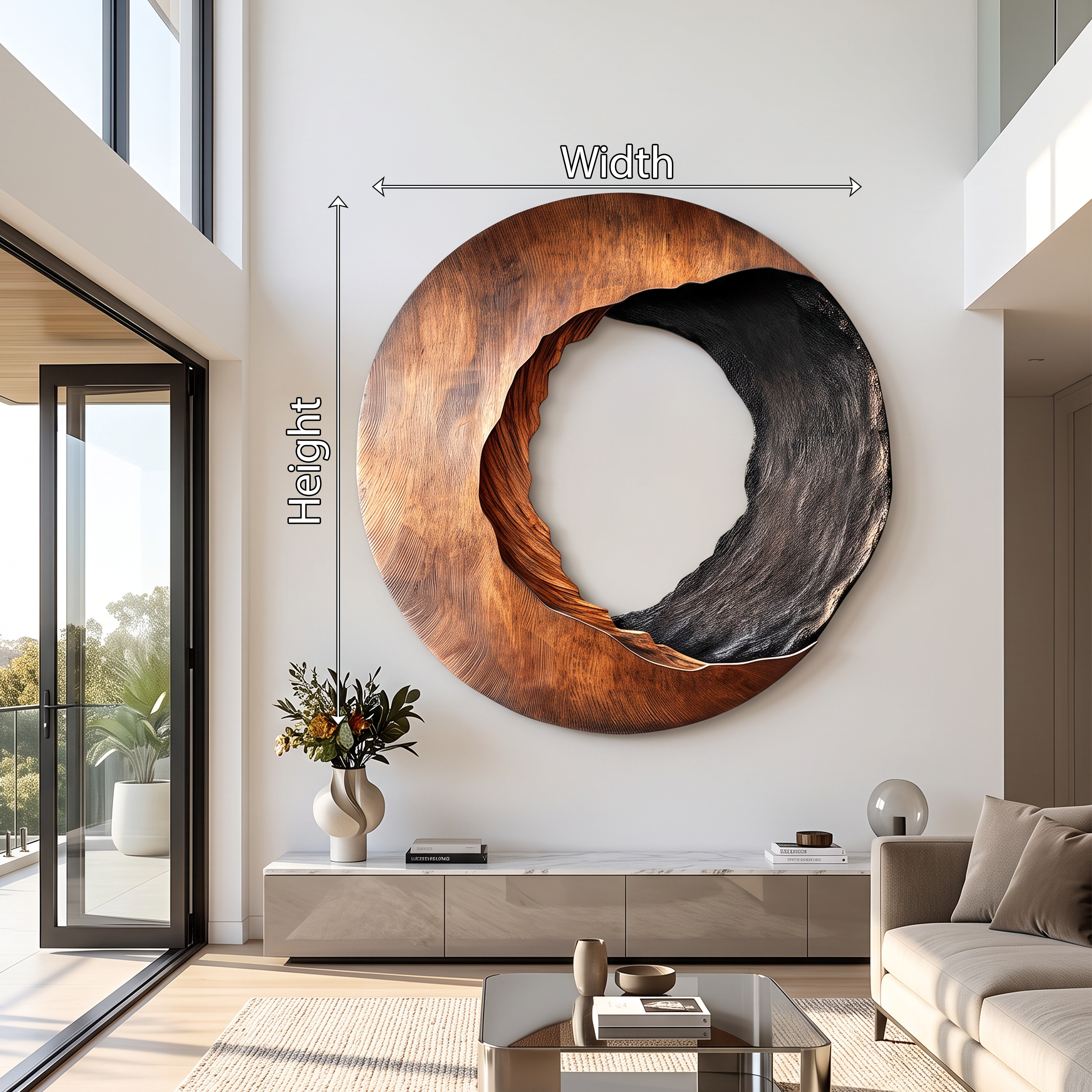 Handcrafted Solid Wood 3D Sculpture Wall Art For Home Living Room SILDTTRWA022