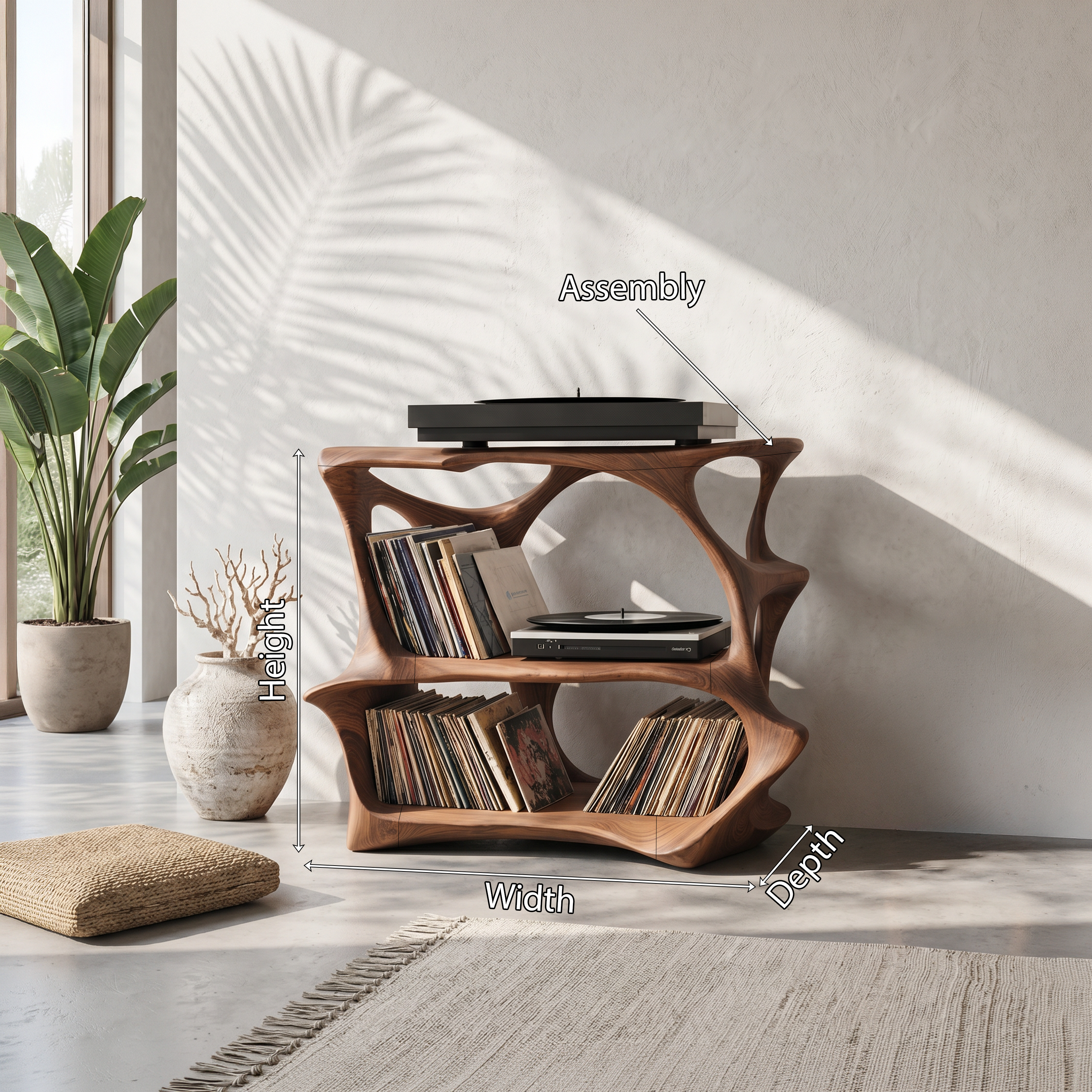Farmhouse Wooden Media Stand Entryway Decor Charm SILDTTNRPT006