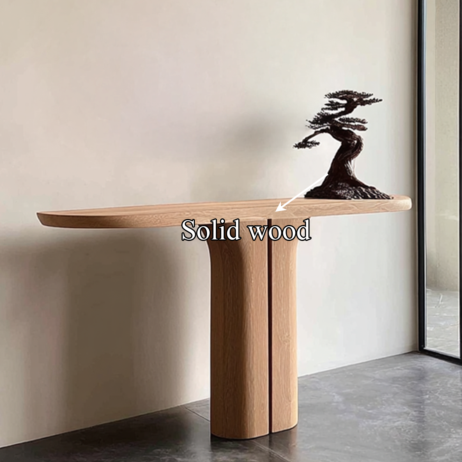 Midcentury Sculptural Console Table Living SINLSACS136