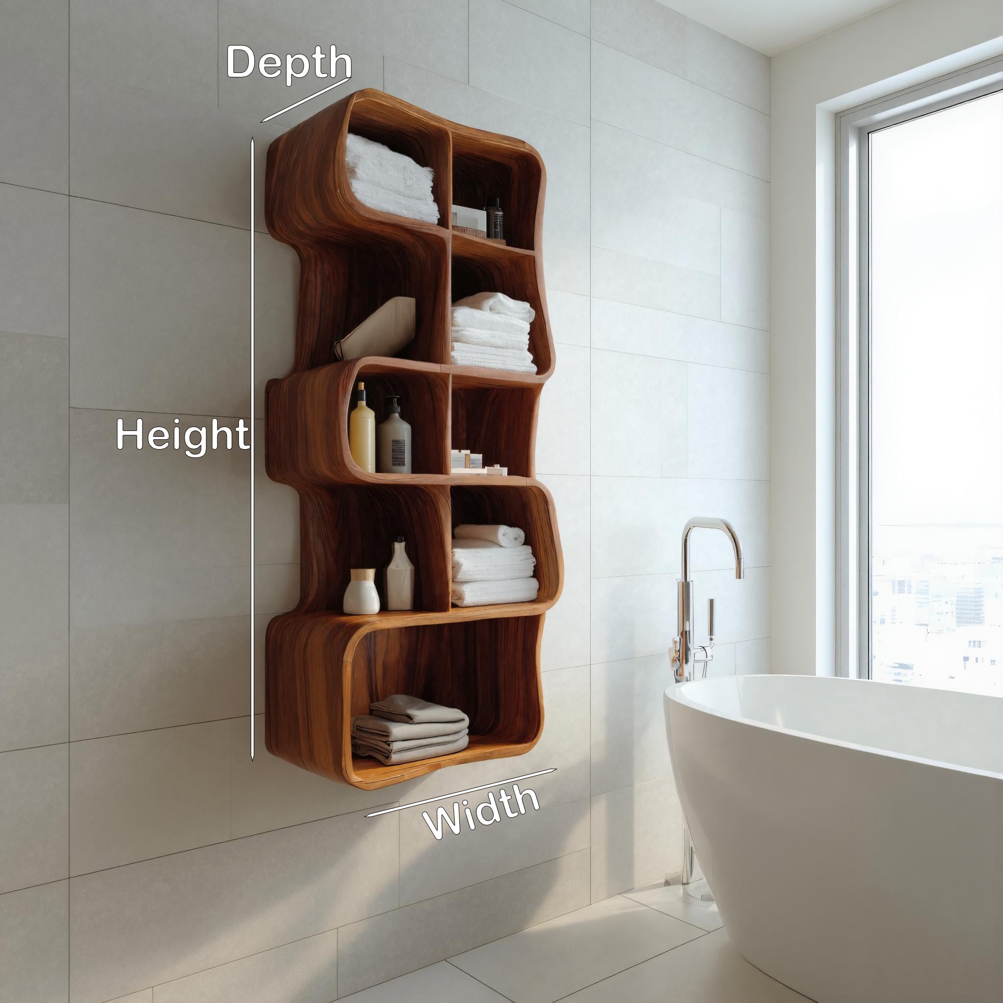 Minimal Wall Bathroom Shelf For Bathroom Interior RTTHHNBAS008