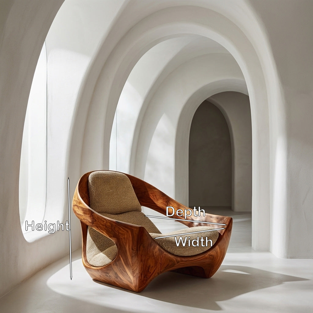 Artistic Natural Wood Chair For Contemporary Living Room RTTHHNCHR150