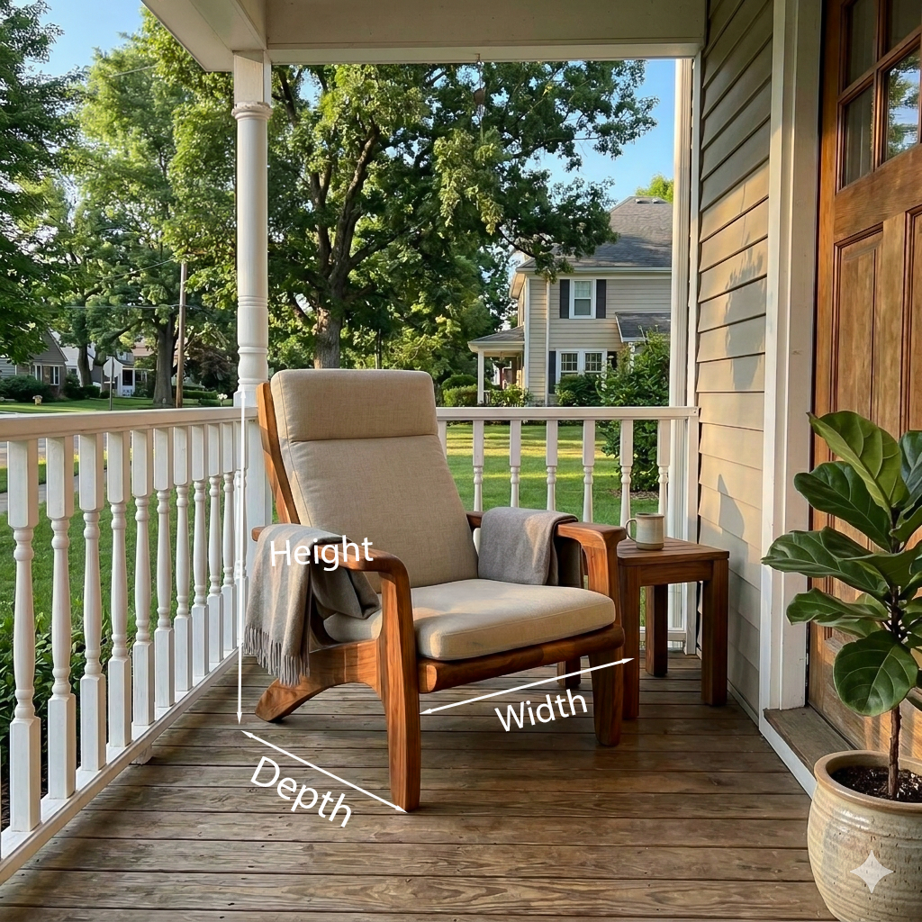 Modern Wooden Armchair For Reading Nook RTTHTTACC018