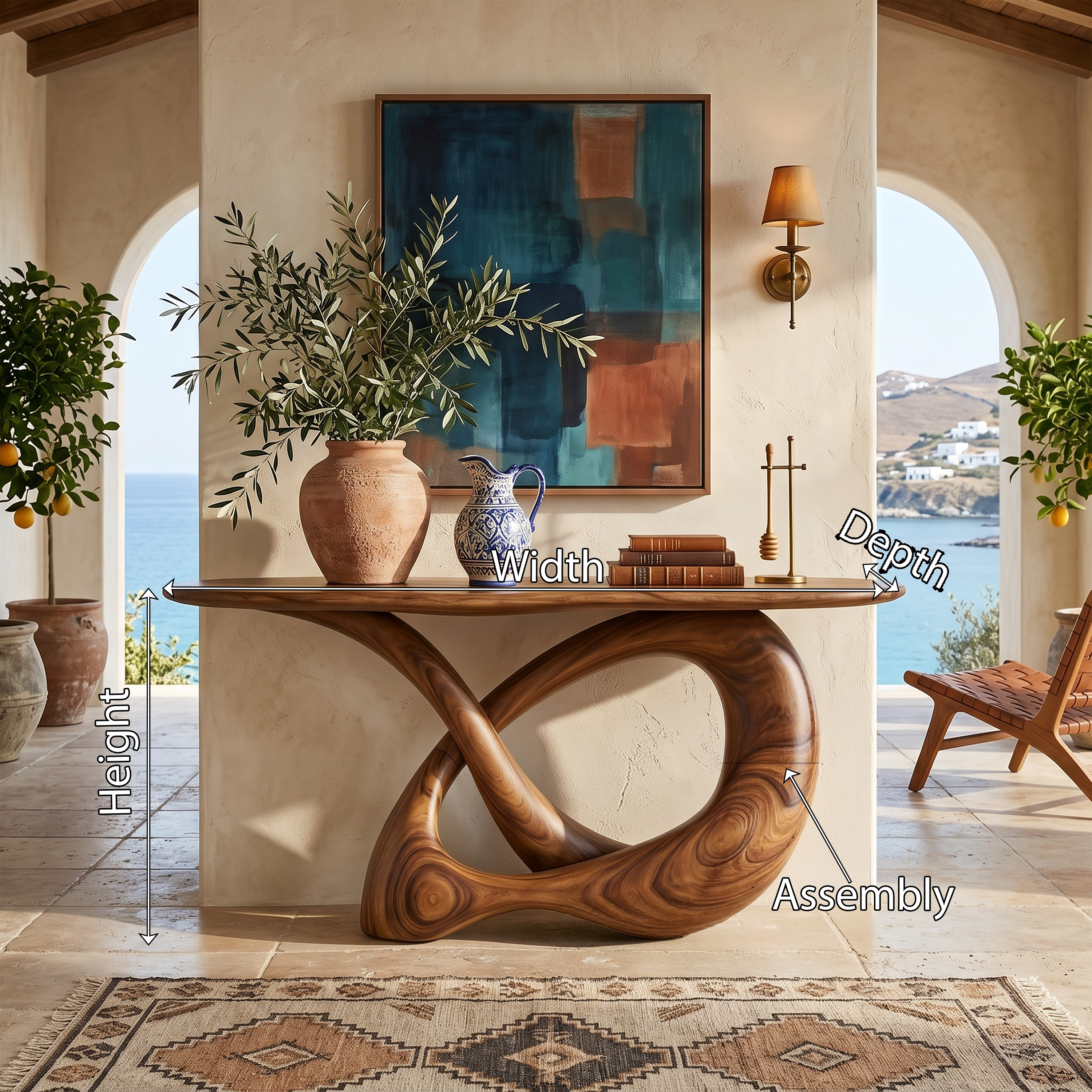 Modern Infinity Console Table Designer Interior SILDTTRCS078