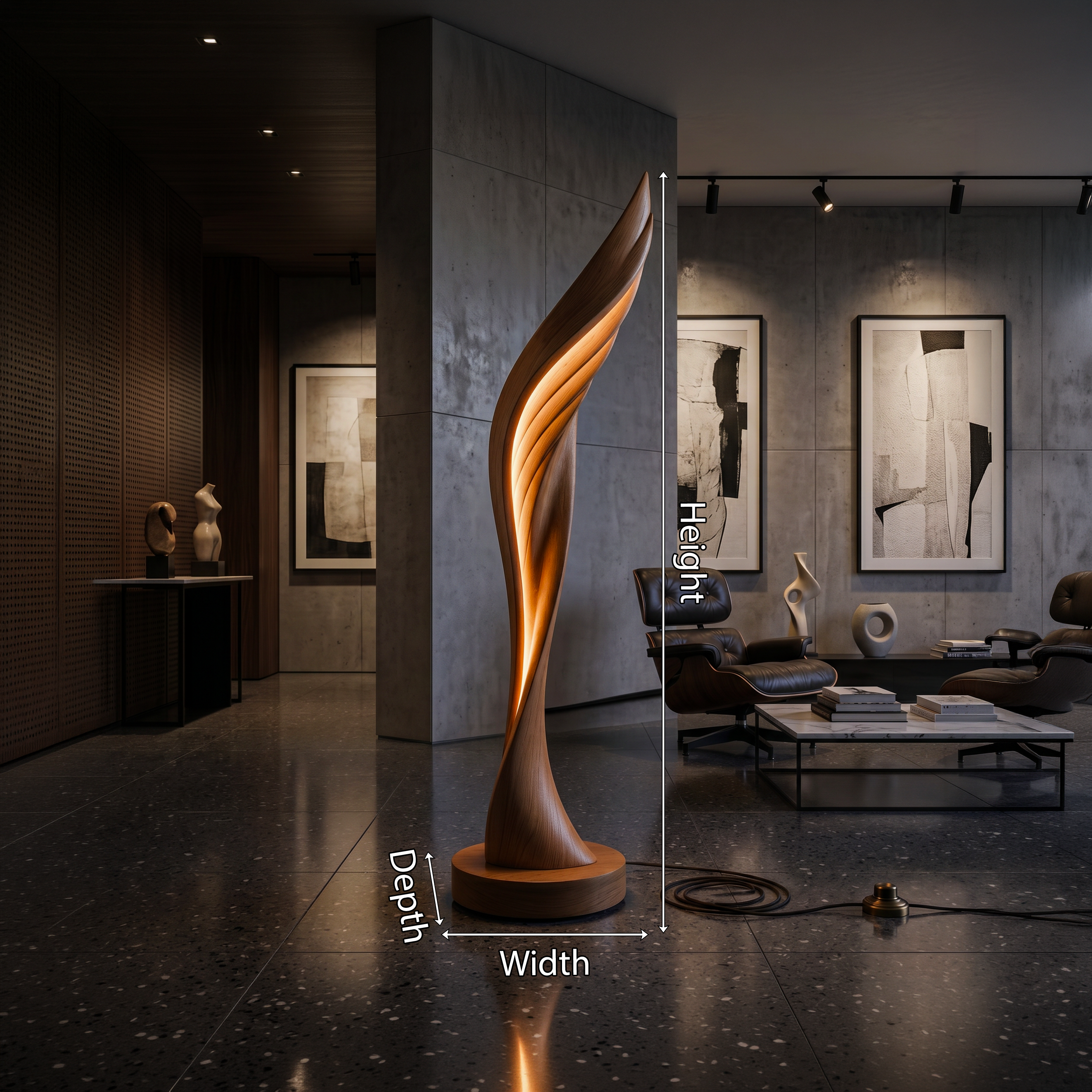 Minimalist Open Wing Floor Lamp For Contemporary Interior SILDTTNLAM004