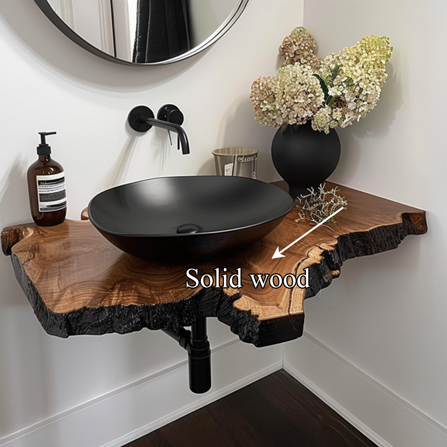 Rustic Floating Vanity Bathroom SINLSABRV060