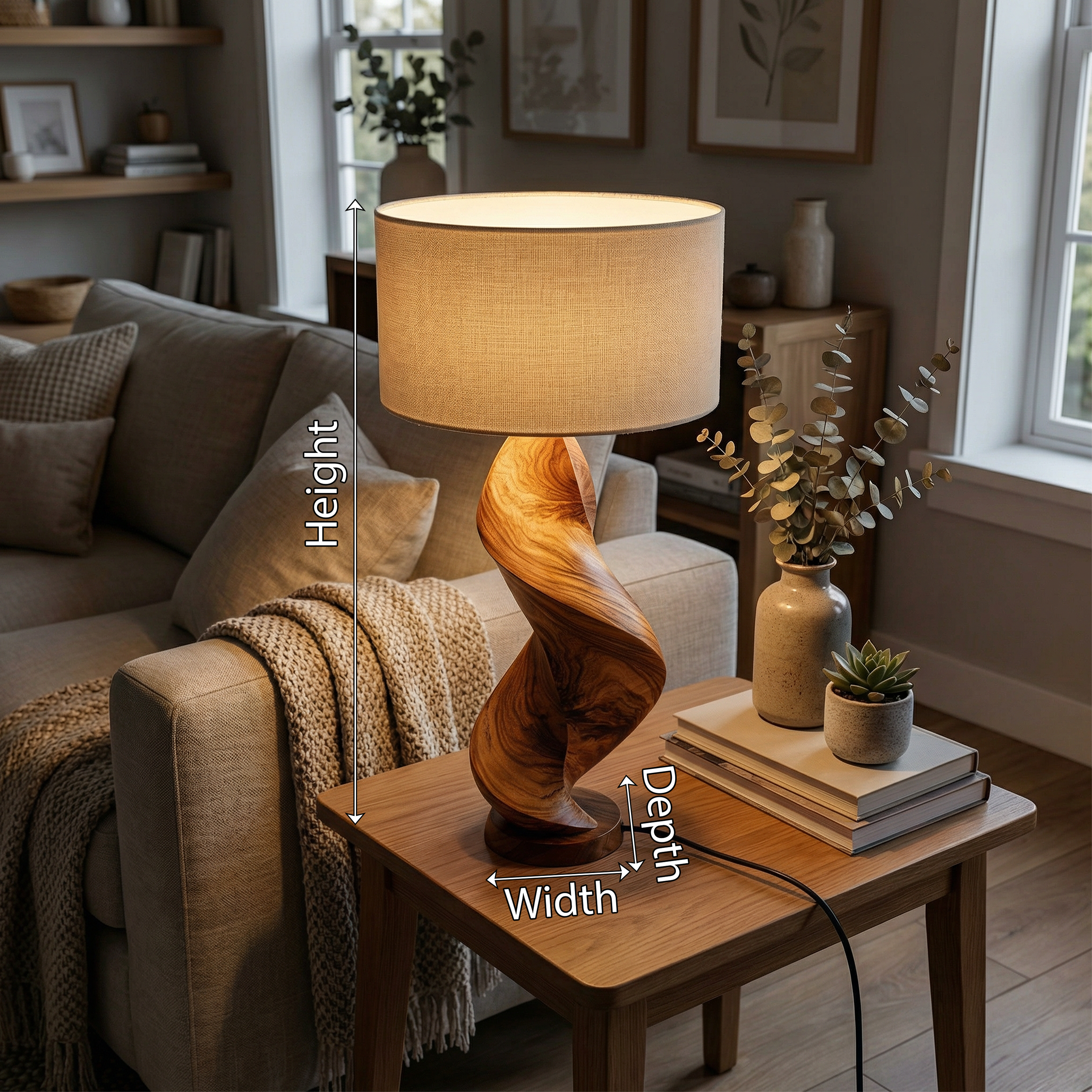 Organic Ambient Lamp Bedroom Living Room Dining Room Corner SILDTTRLAM046
