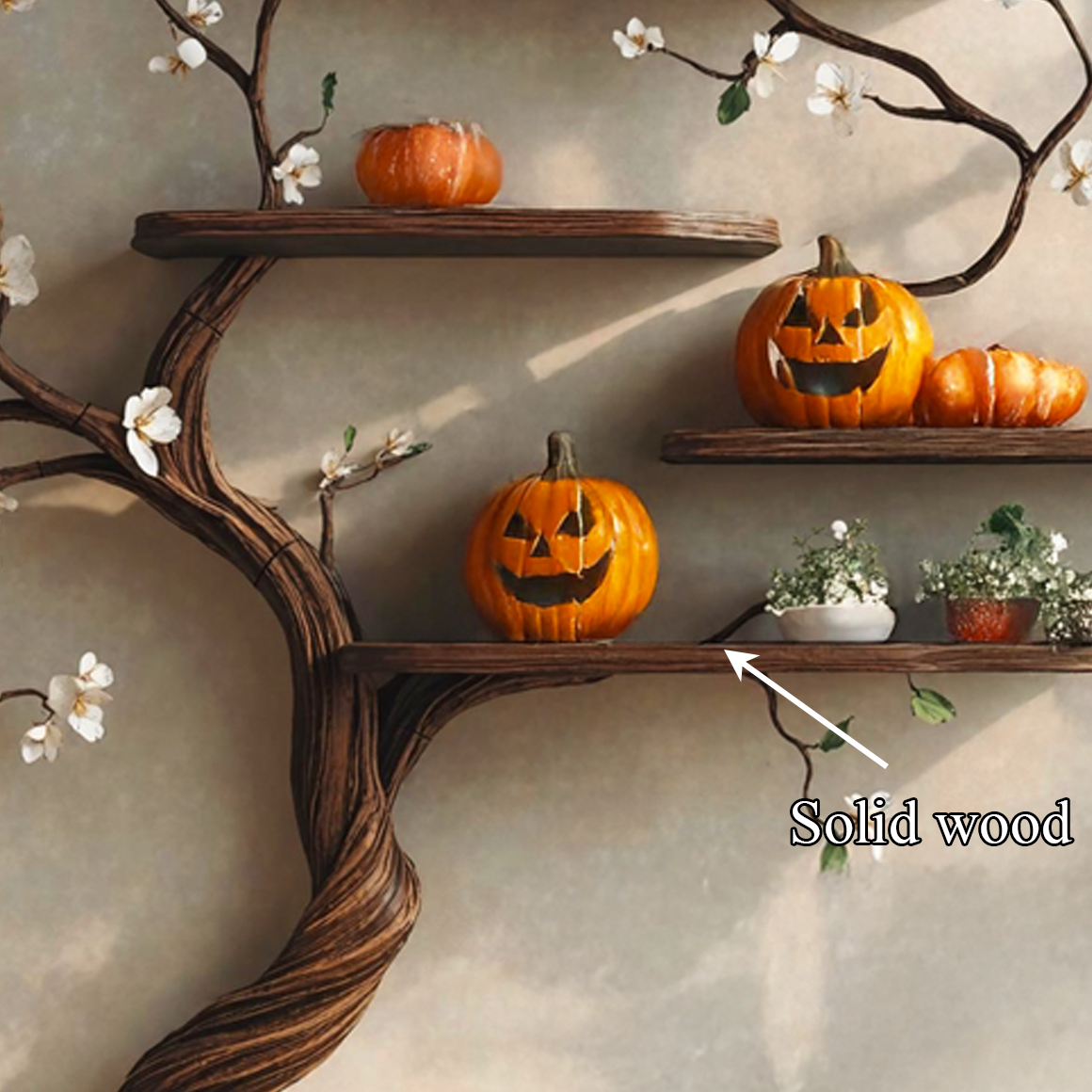 Tree Branch Bookcase Decor Home Halloween SINLSAHW003