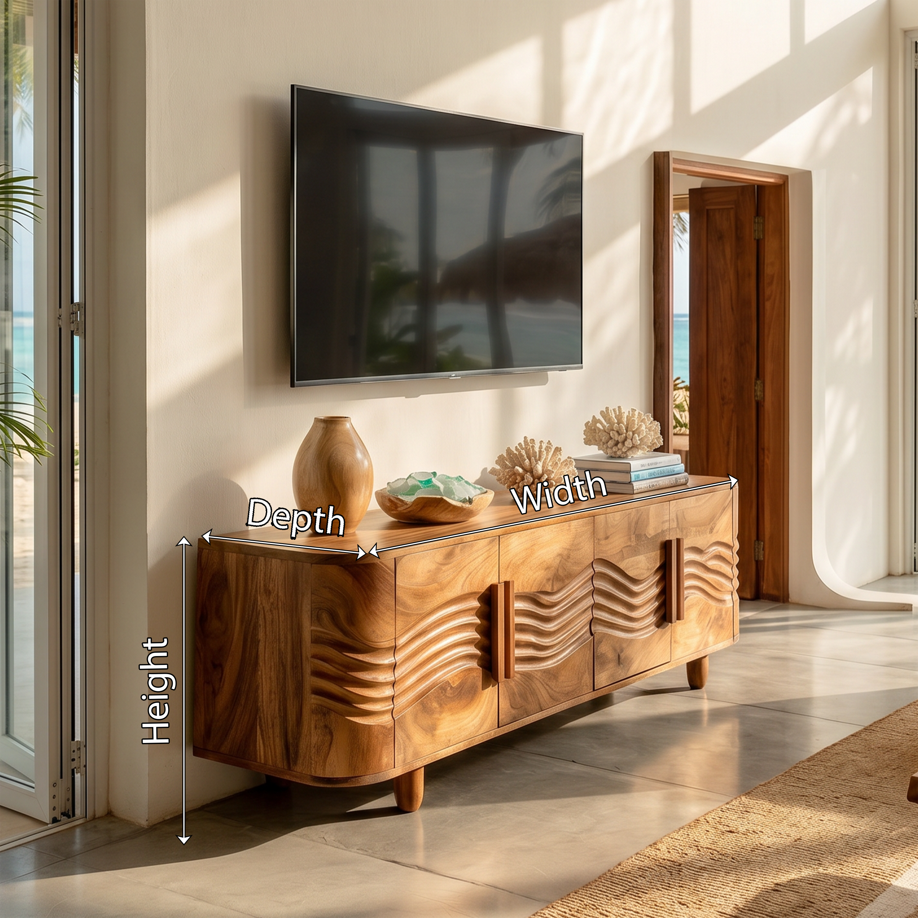Minimalist Floating TV Cabinet For Elegant Apartment SILDTTRTVC072
