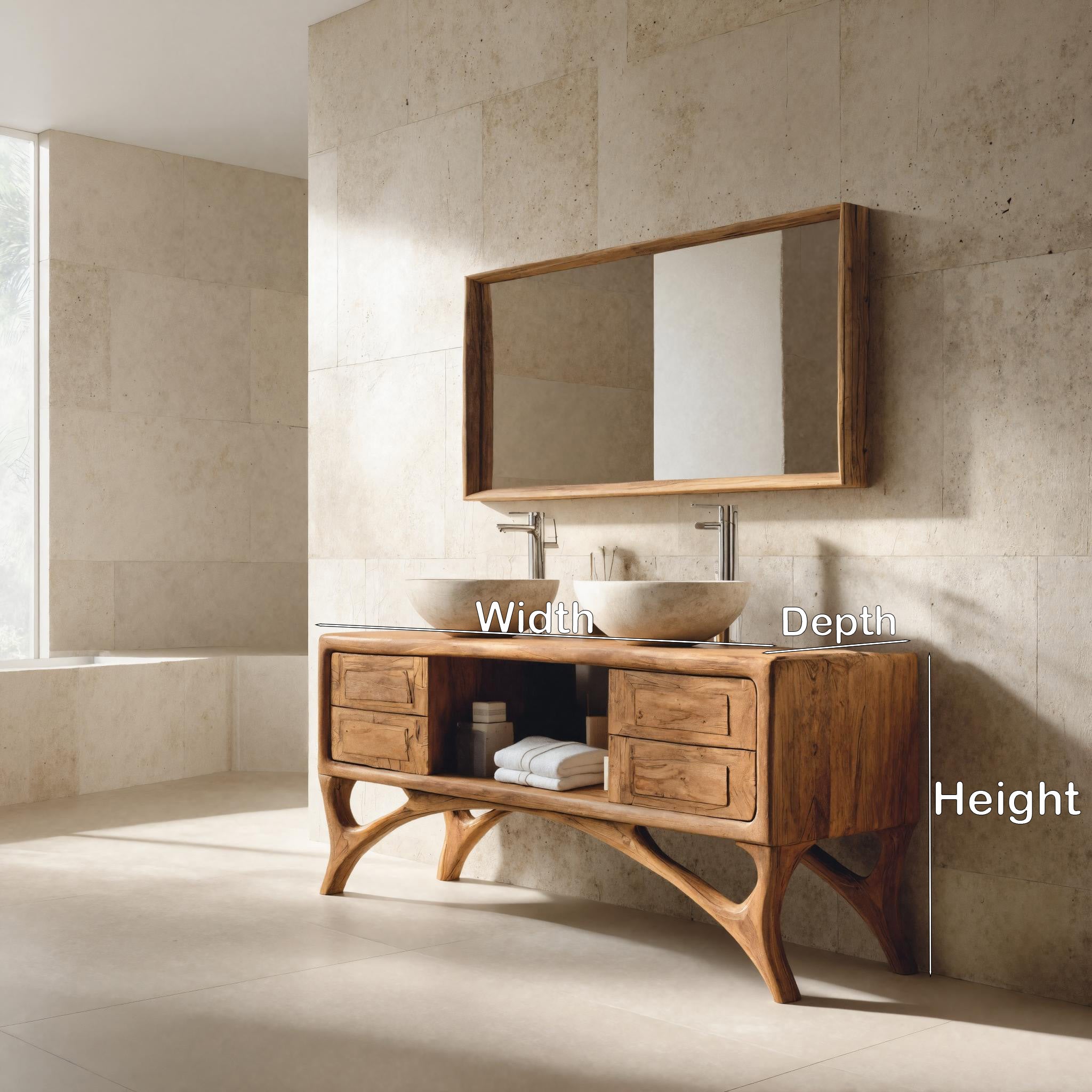 Organic Bathroom Vanity With Base Unique For Bathroom RTTHHNBRC020