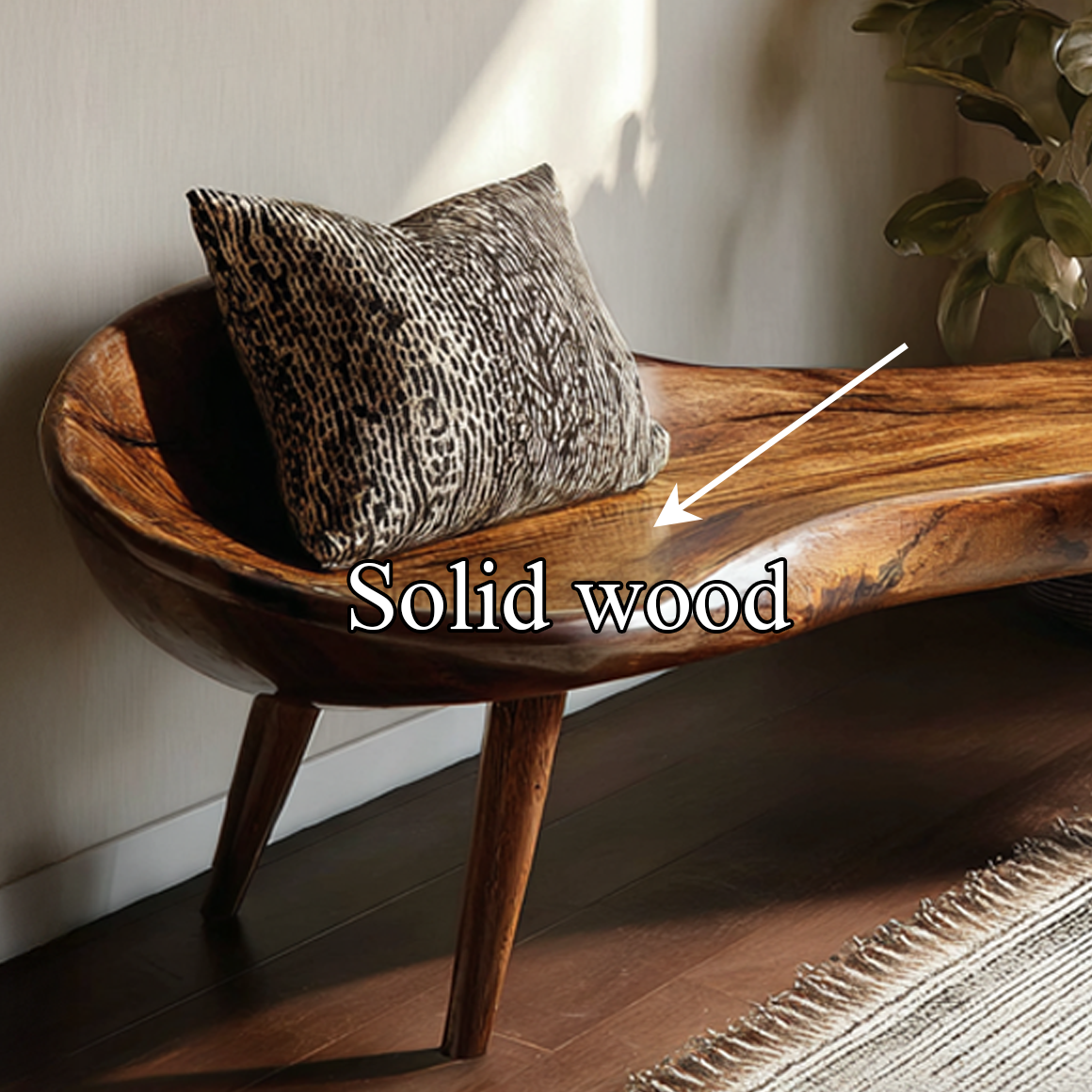 Rustic Wooden Bench Living Room Entryway SINLSARS019