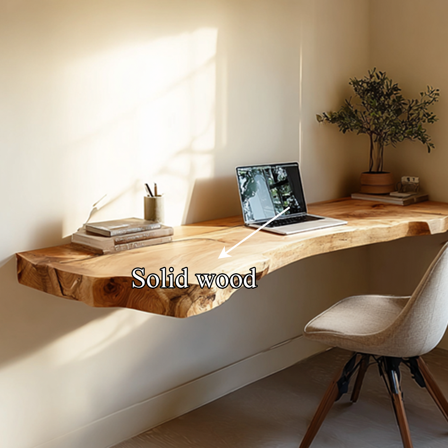 Mid Century Floating Desk Living Home Office SINLSAFL104