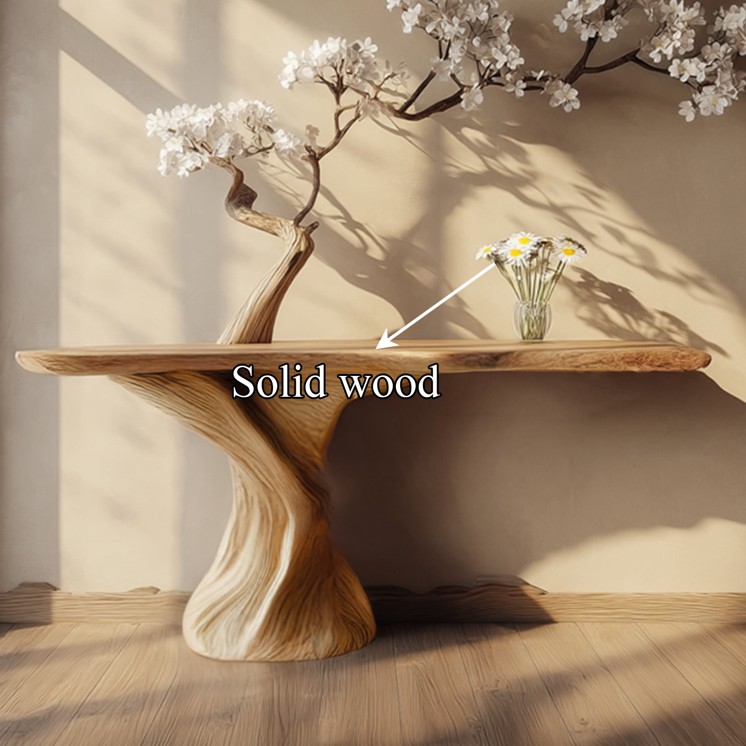 Mid Century Sculptural Entry Console Table Living SINLSACS234