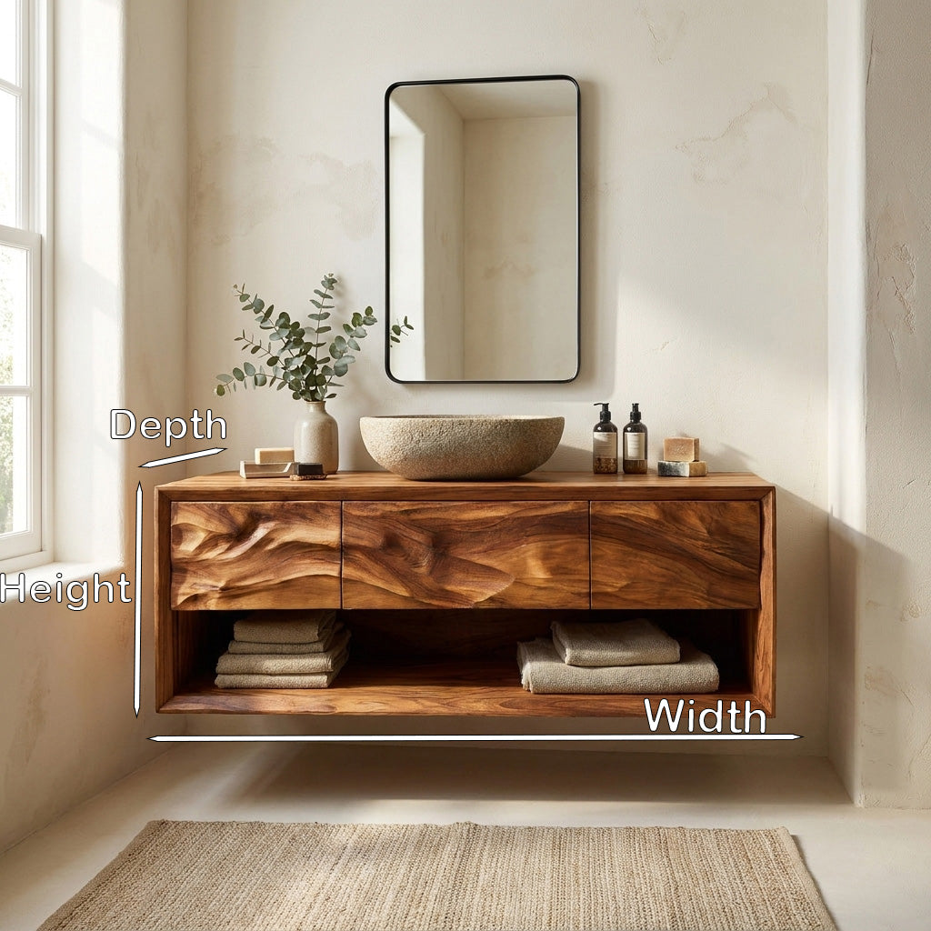 Modern Wooden Bathroom Vanity For Bathroom Storage RTTHHNBRV021
