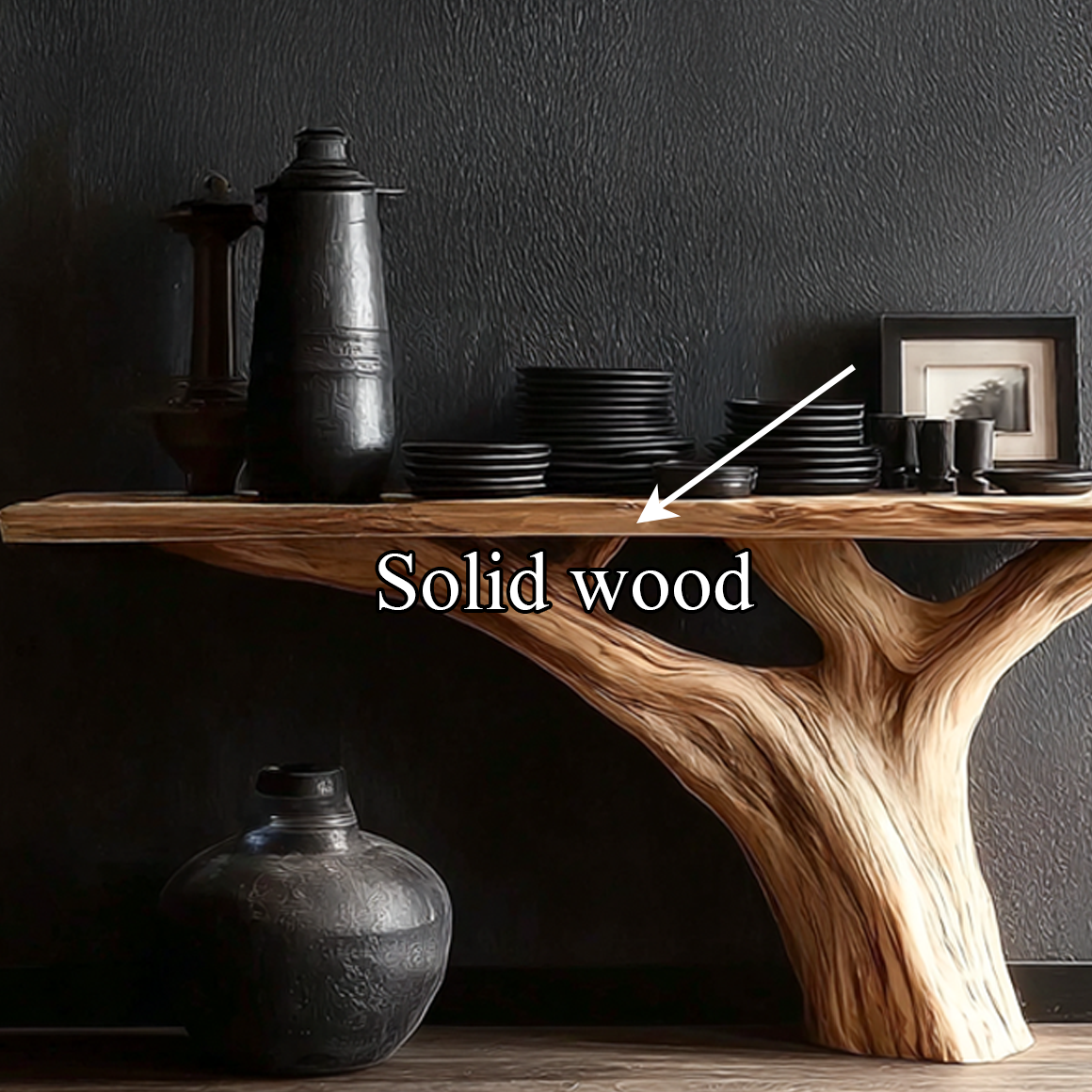 Rustic Tree Console Table Accent Hallway Or Living Room SINLSACS267