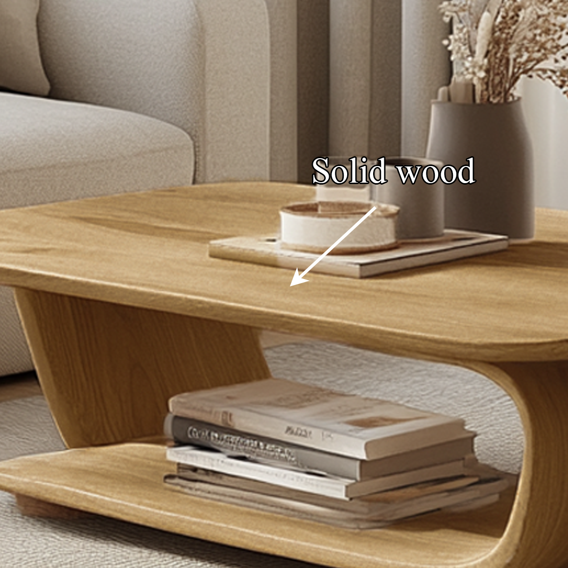 Scandinavian Minimalist Coffee Table Living Room Sitting Room SINLSACF232