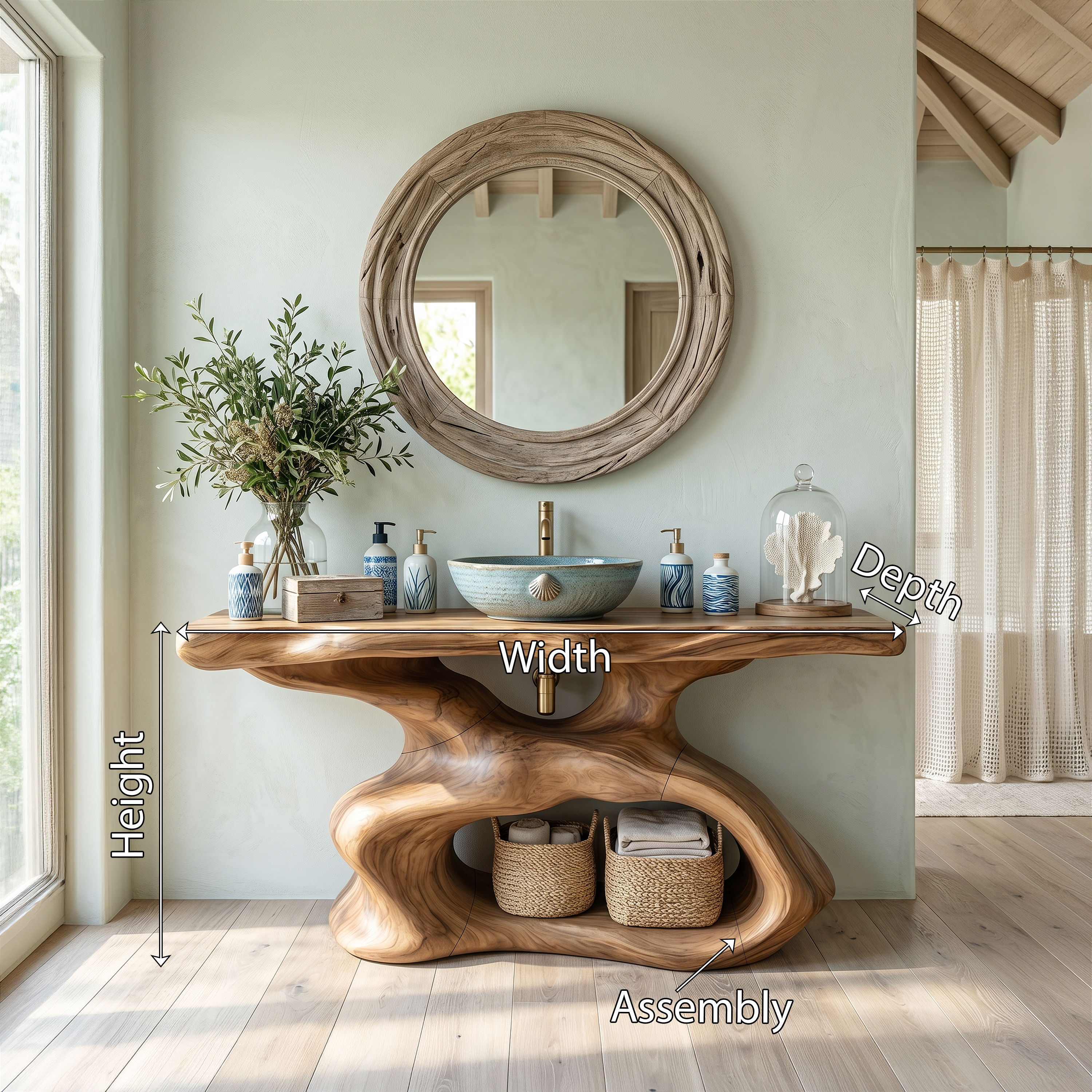 Farmhouse Vanity For Traditional Bathroom Furniture SILDTTRBRV008