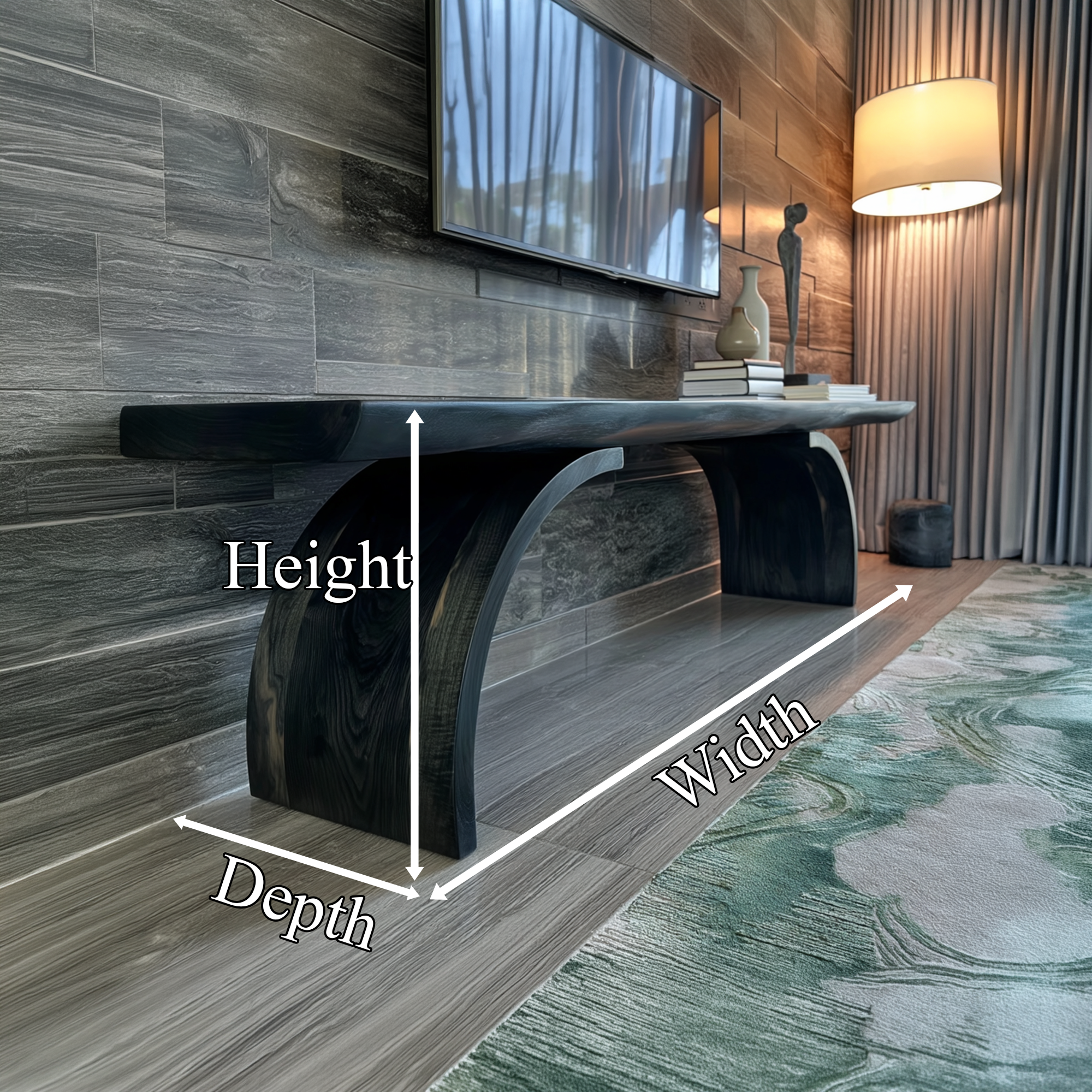 Modern Wood TV Stand Living Room SINLKITS005