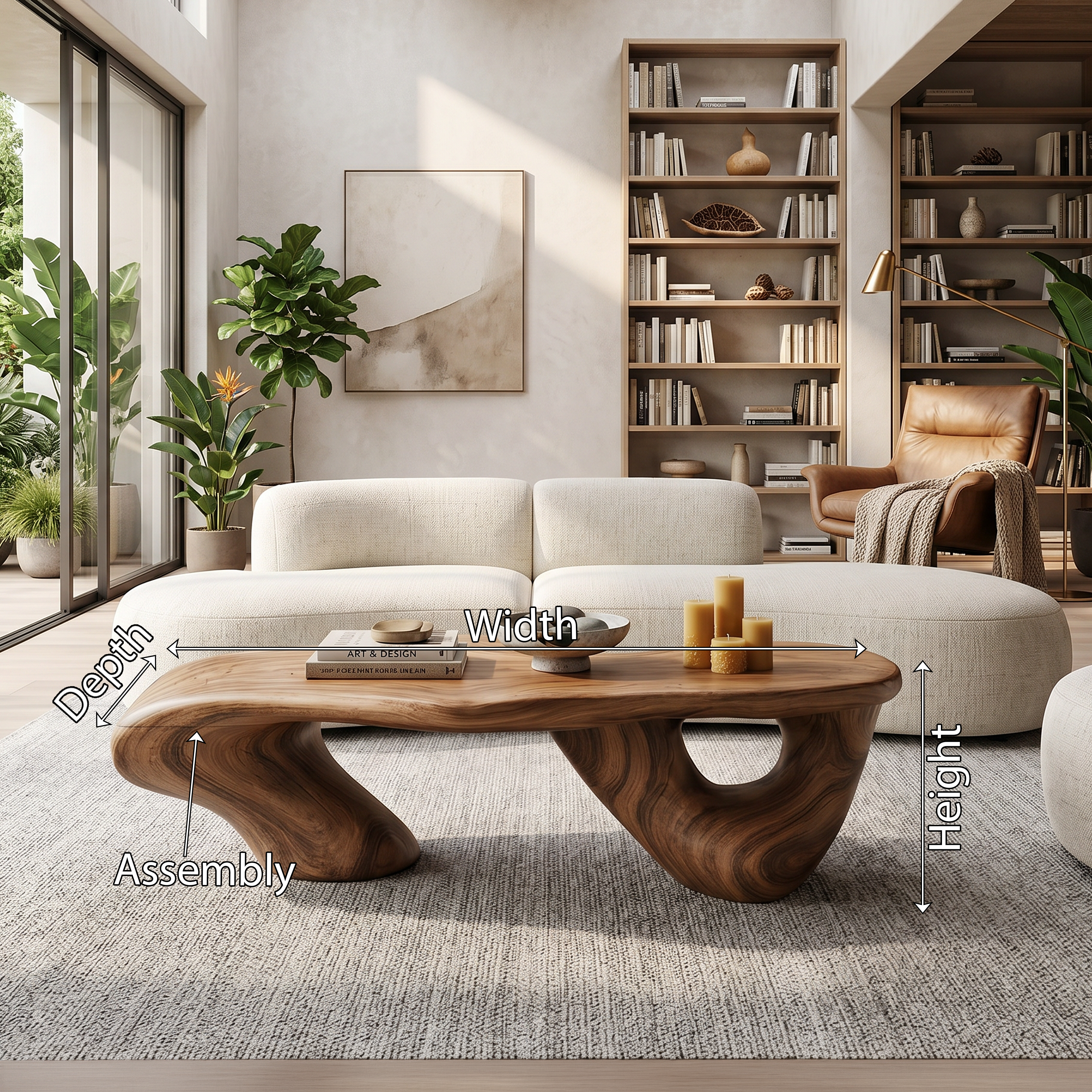 Handcrafted Low Table For Functional Room Setup SILDTTRCF015