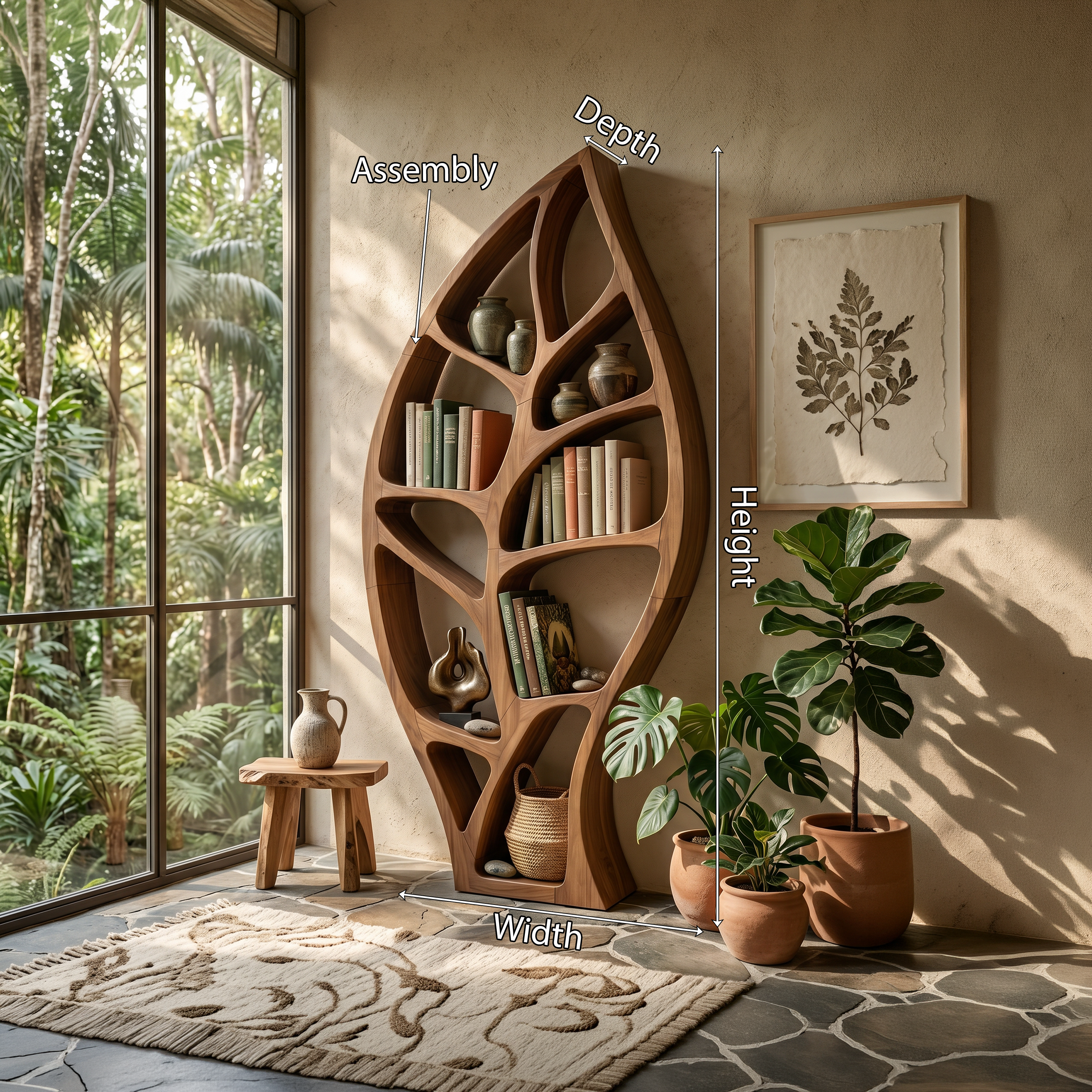 Minimalist Open Bookcase For Modern Home Office SILDTTNBS043