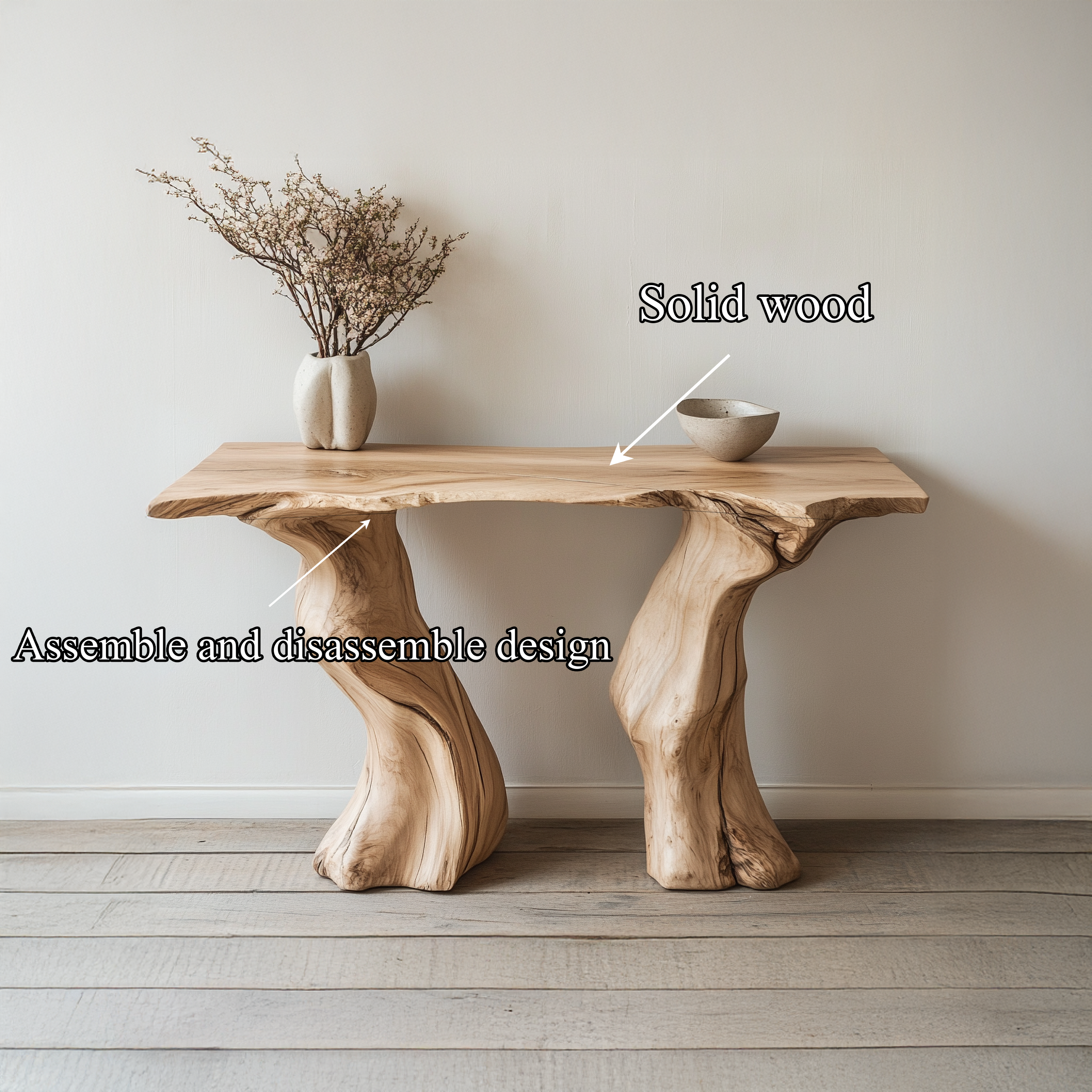 Handcrafted Wooden Console Table Living Room Interior Feature Accent SINLSACS442