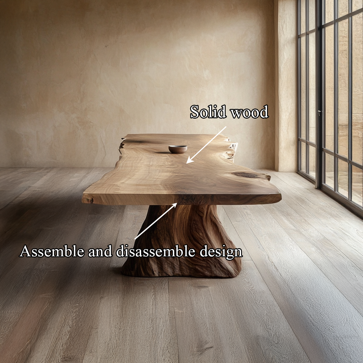 Rustic Dining Table For Dining Room And Gathering Space SINLSADT151