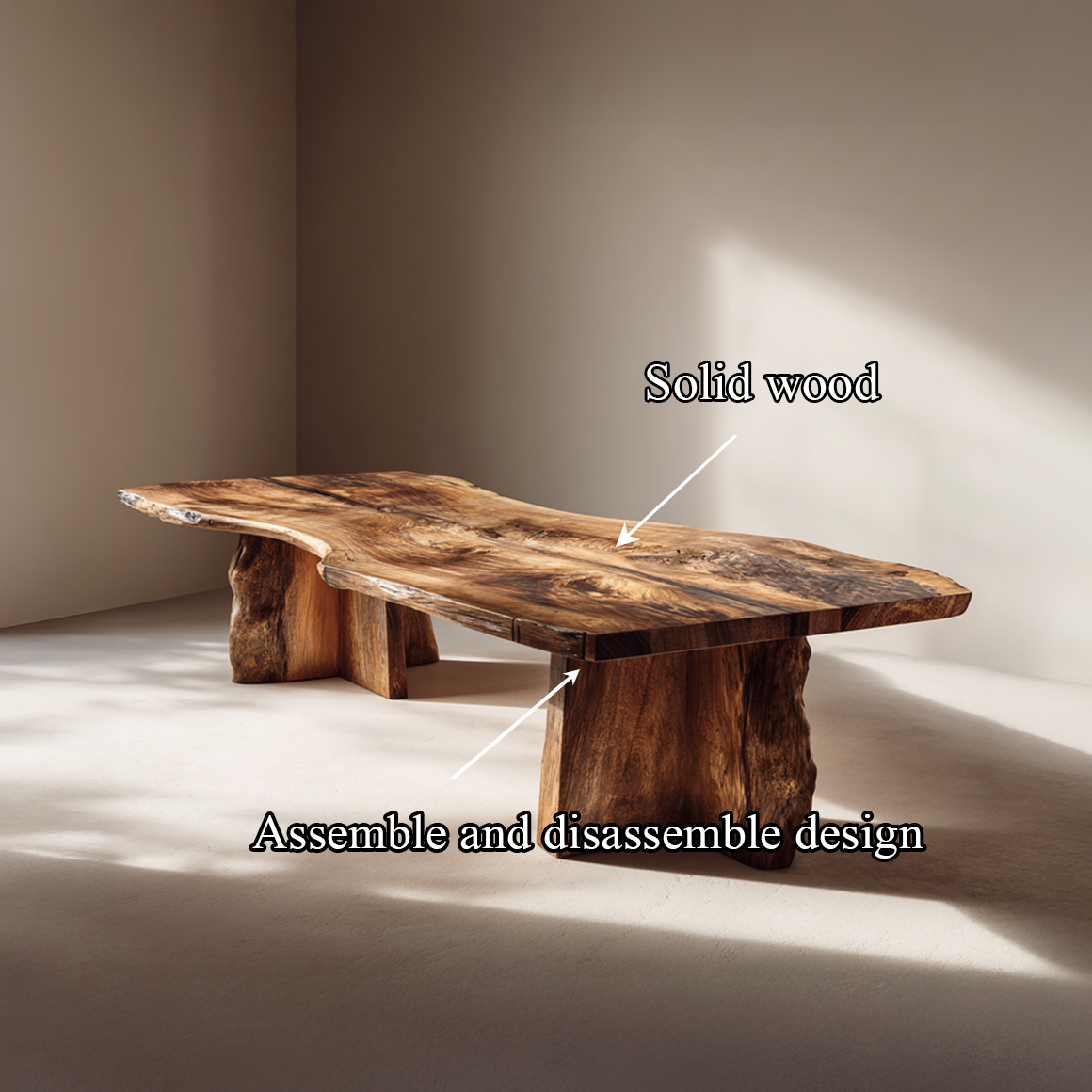 Rustic Dining Table For Modern Dining Room And Kitchen Space SINLSADT155