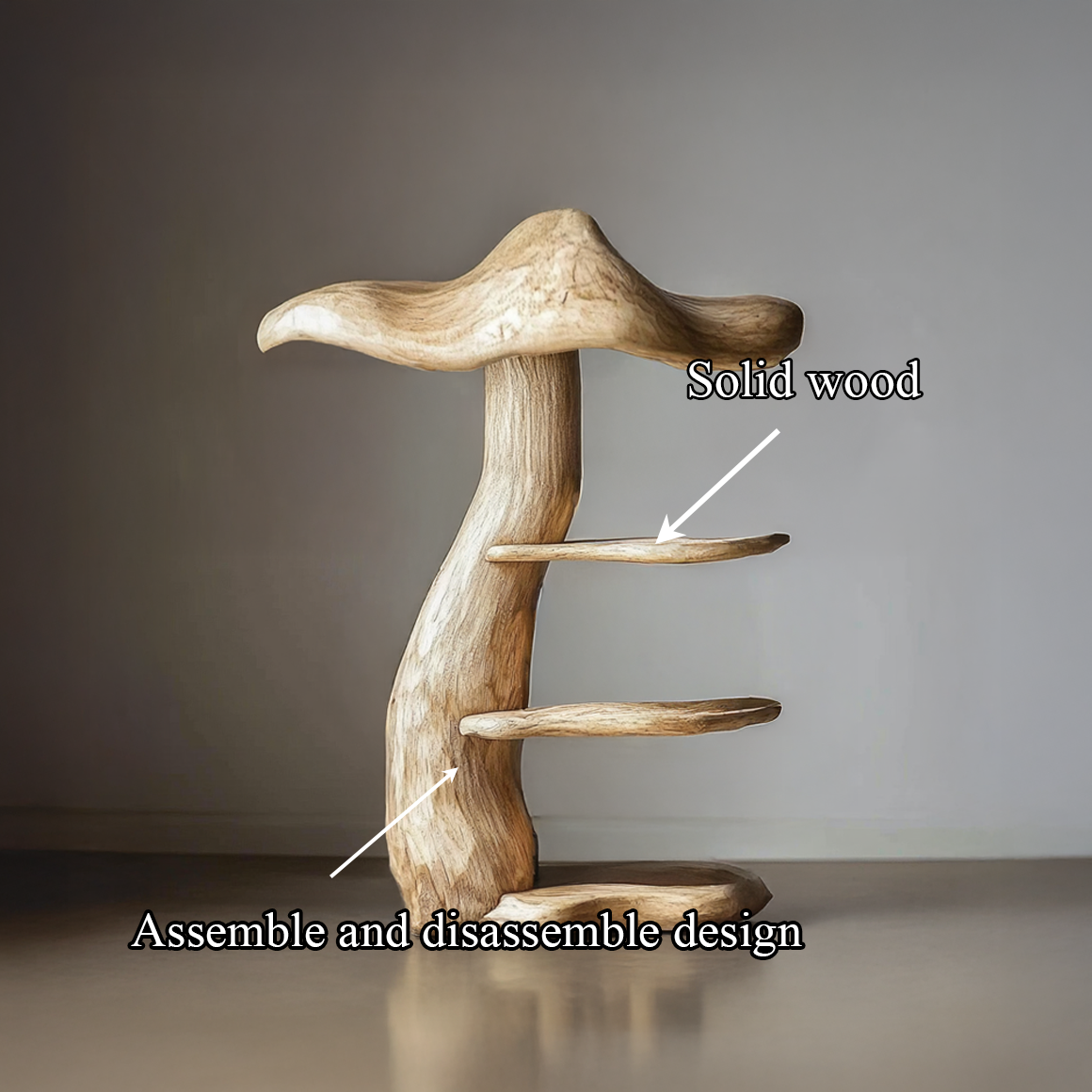 Modern Sculptural Mushroom Shelf For Living Room And Interior Decor SINLSABT202