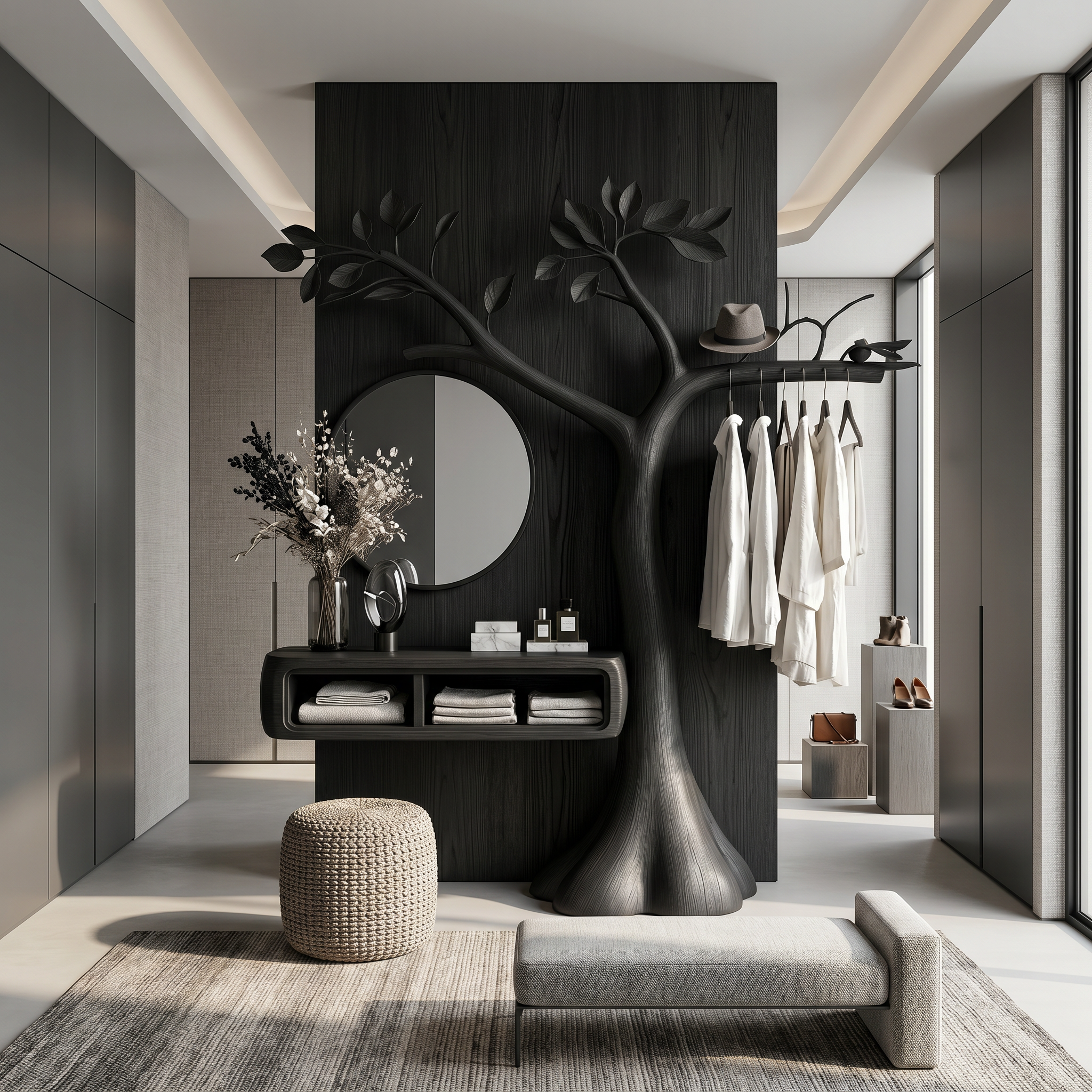 Natural Makeup Vanity Bedroom And Dressing Room SINLSABDT080