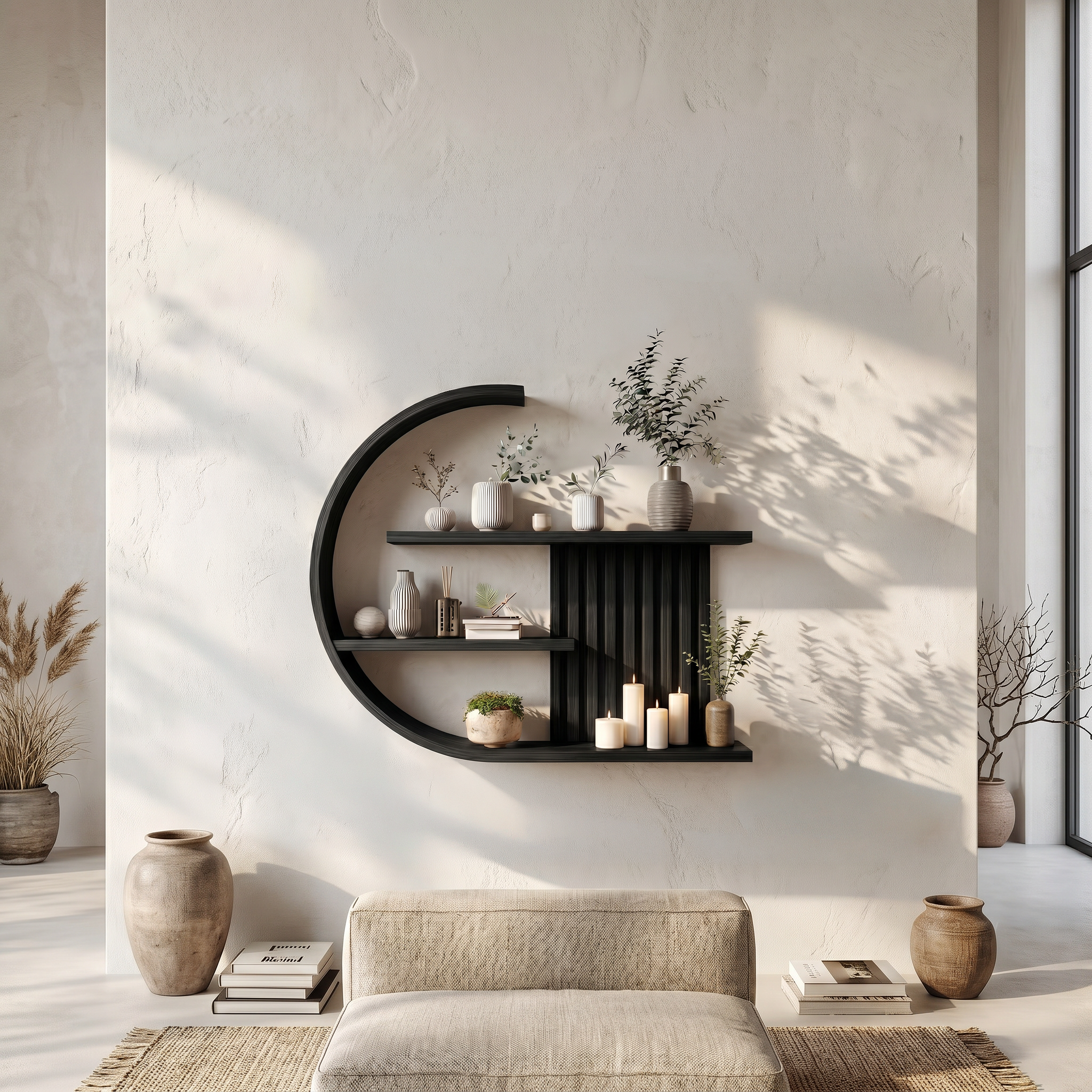 Japandi Wall Decor Shelf Living Room And Lounge SINLSAFL233