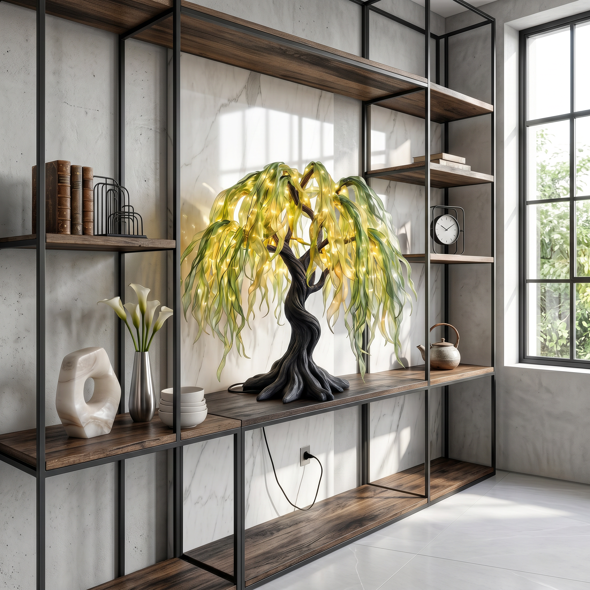 Coastal Decorative Tree Table Lamp For Bedroom SINLSATL018