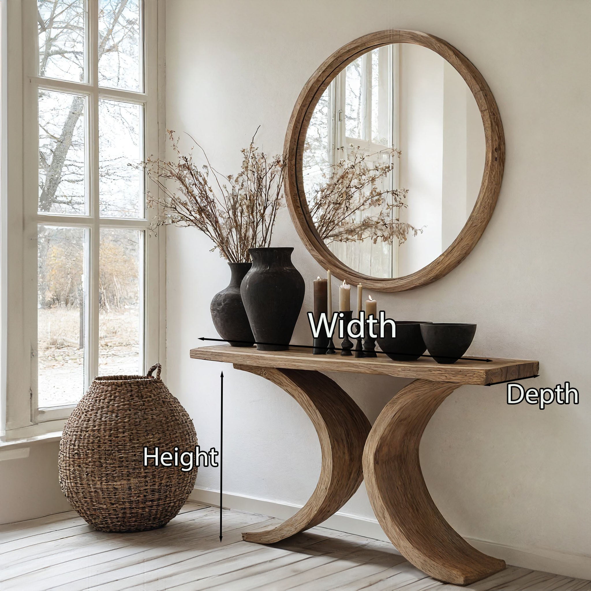 Living Edge Console Table Modern SILDTCS064