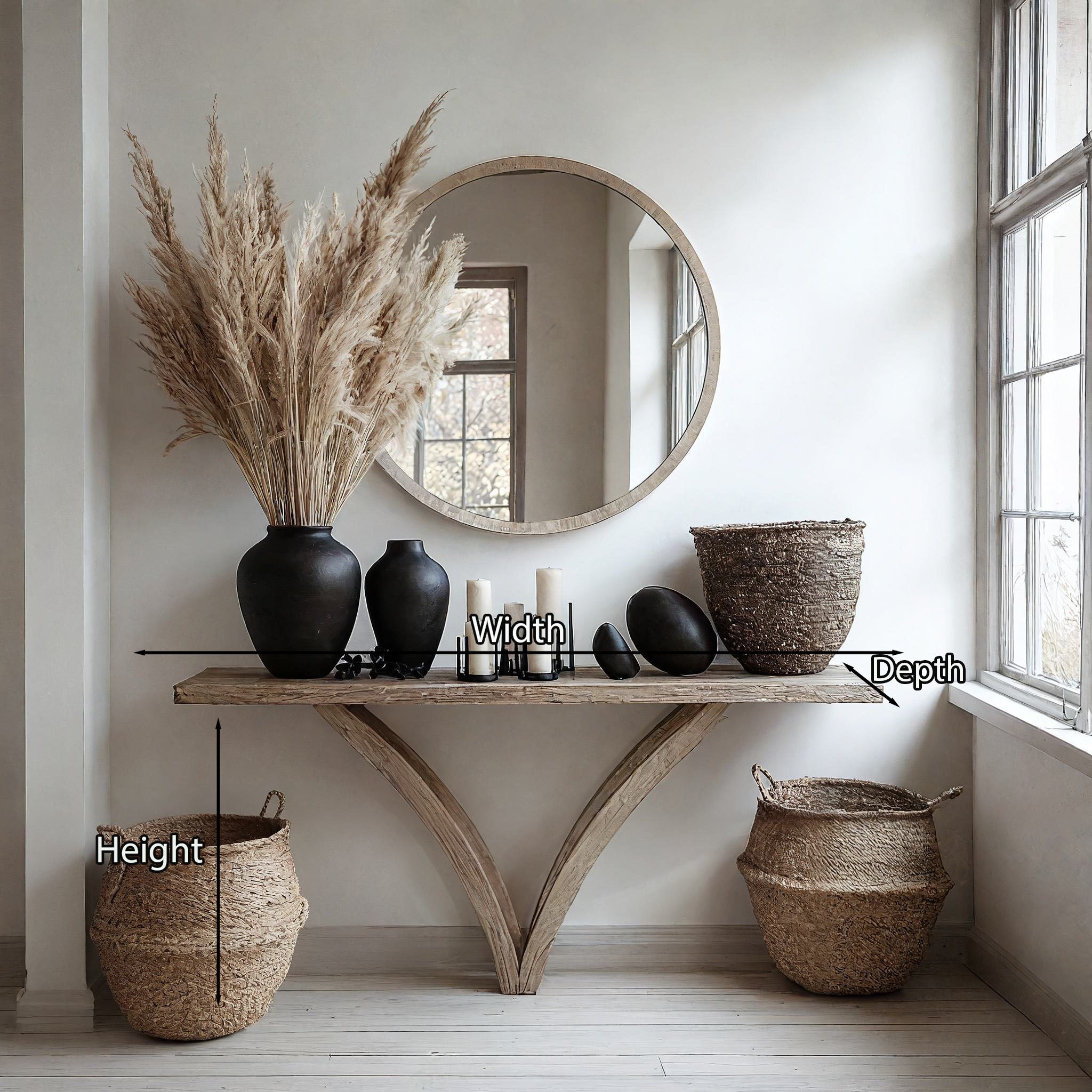 Wood Entryway Console Table Decor SILDTCS069