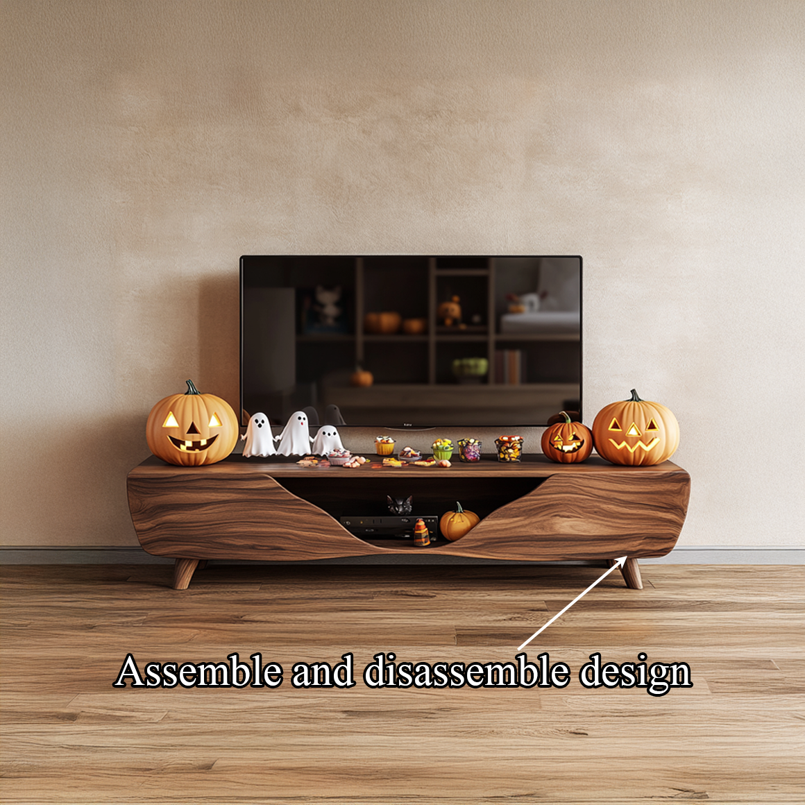 Mid Century Halloween TV Stand Modern Living Room Or Bedroom SINLSASC225