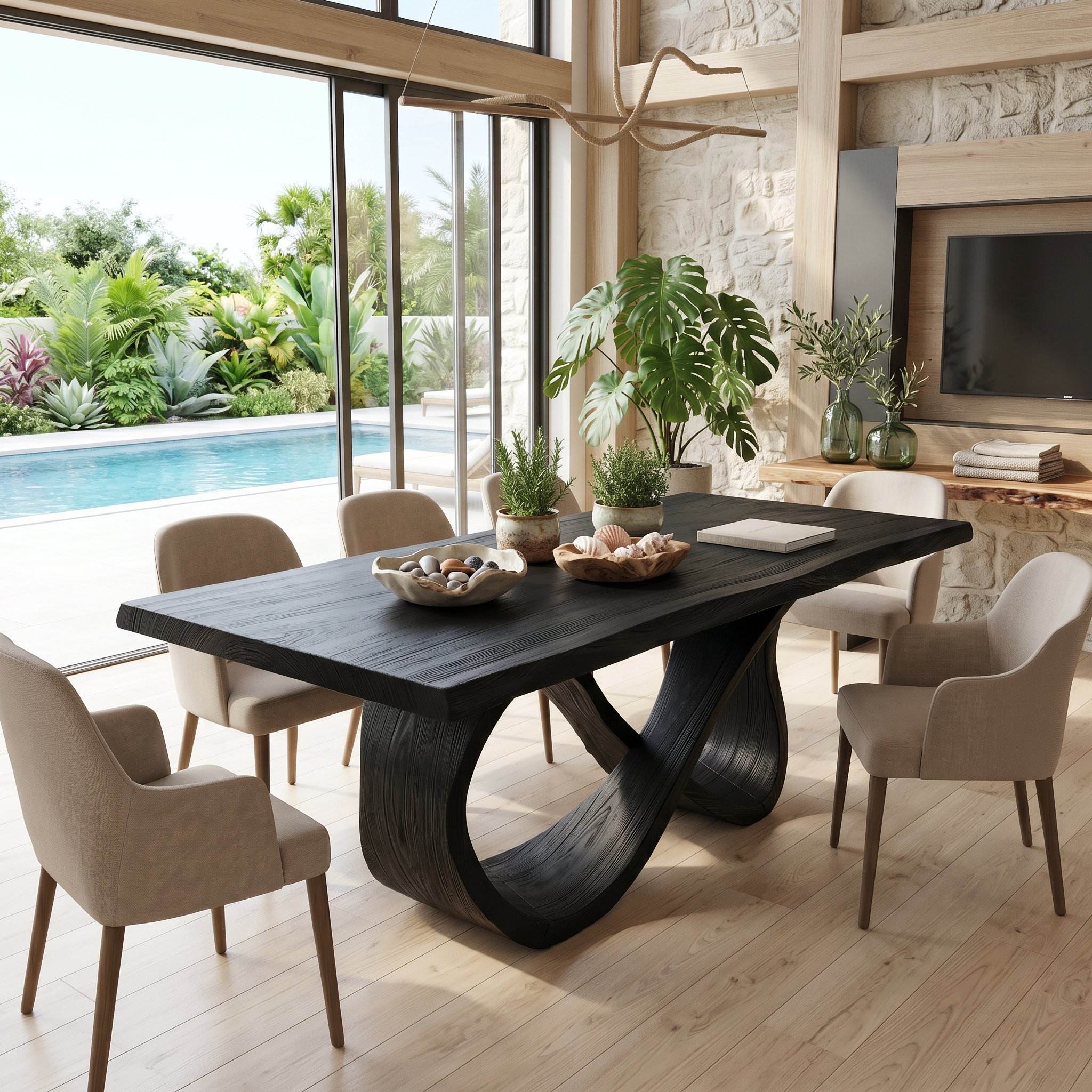 Luxury Dinner Table For Bright Dining Room SILDTTRDN063