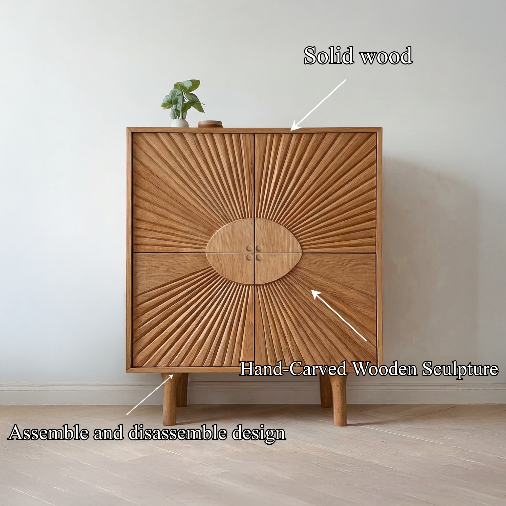 Rustic Sideboard Unit For Living Room And Entryway Space SINLSASC463