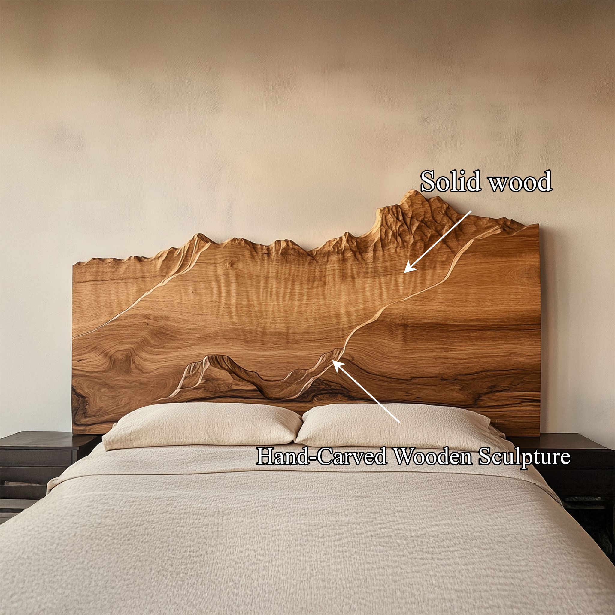 Rustic Wall Feature Headboard For Bedroom And Personal Space SINLSADH027
