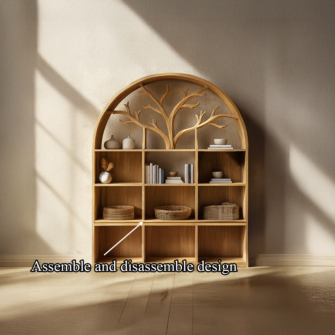 Rustic Tree Storage Cabinet Bedroom And Living Room SINLSASC234